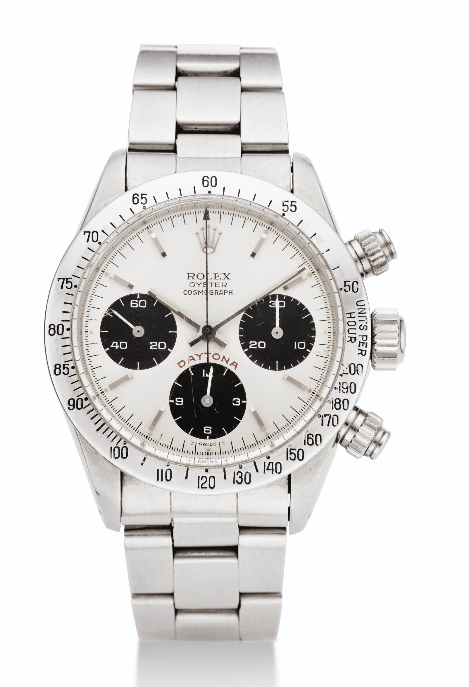 ROLEX. STEEL CHRONOGRAPH TROPICAL BIG EYE PAUL NEWMAN PANDA DIAL REF. 6263 Case No. 2 653 863 Christie s