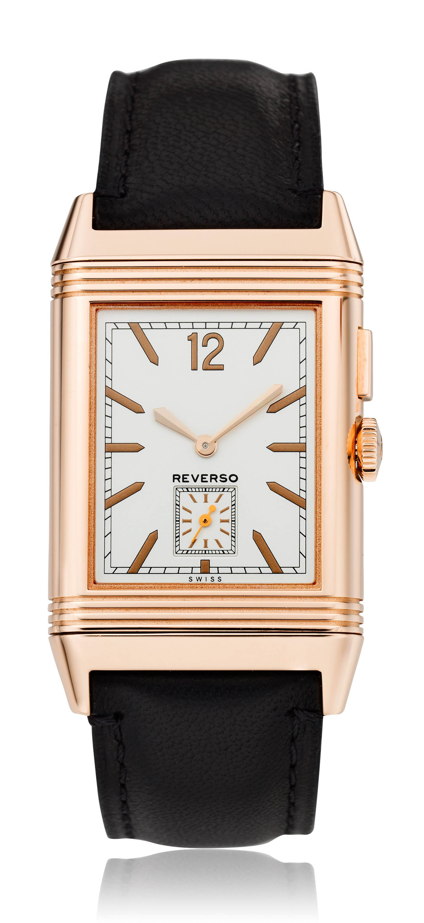 JAEGER-LECOULTRE, GRANDE REVERSO ULTRA THIN 1931 DUOFACE, 18K PINK GOLD ...