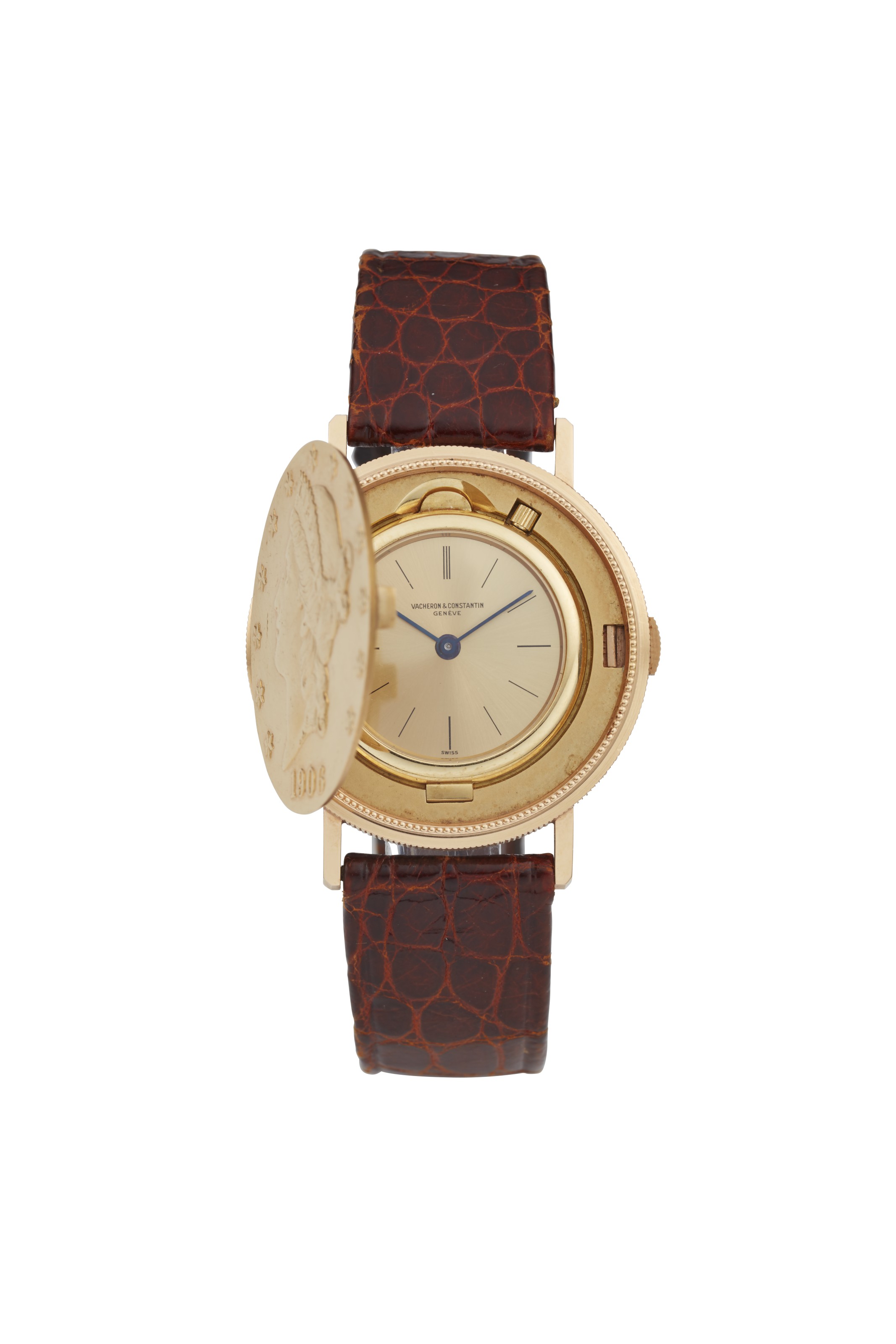 ★vintage  ゴールド×ブラック ワゴン Vintage Citizen CQ Women 3220-322231 Hexagonal Black Dial Gold