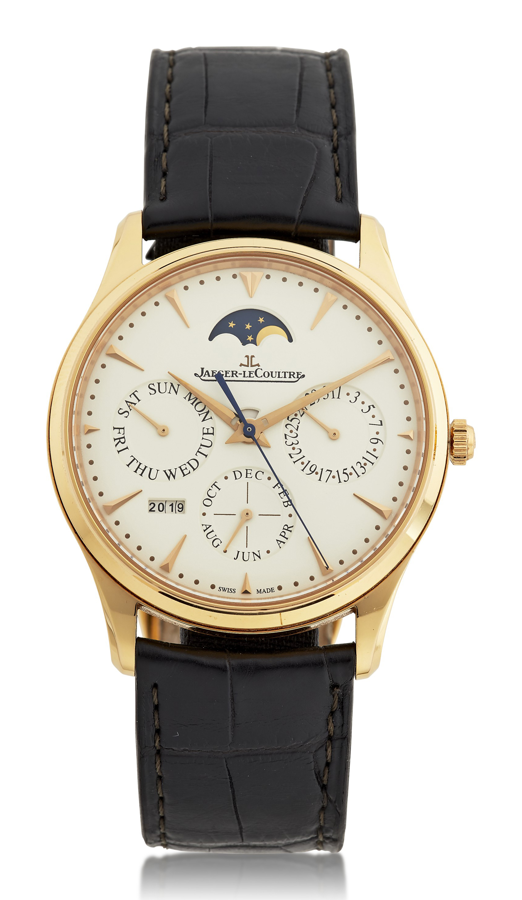 JAEGERLECOULTRE, MASTER ULTRA THIN PERPETUAL CALENDAR, 18K PINK GOLD