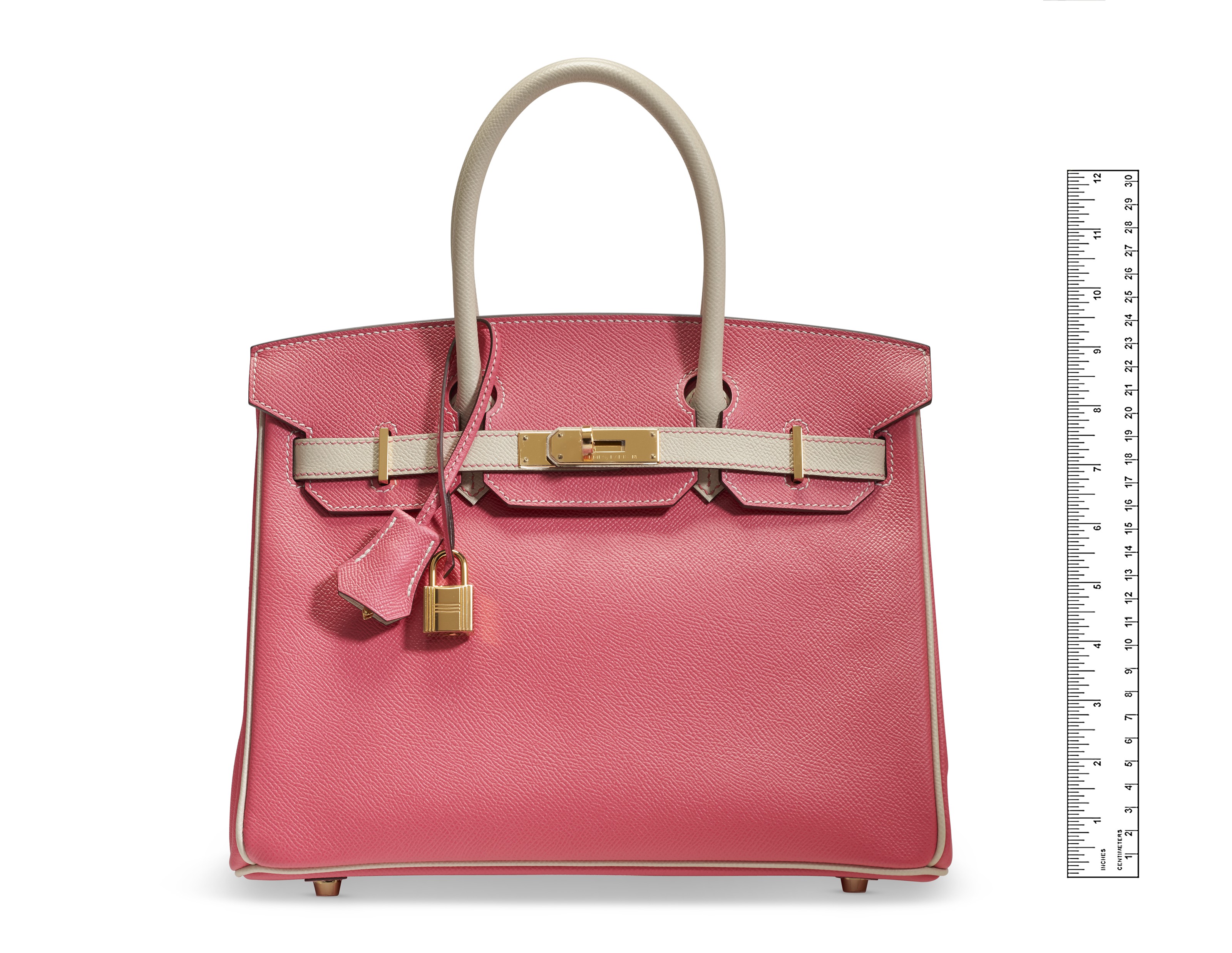 A CUSTOM ROSE AZALÉE & CRAIE EPSOM LEATHER BIRKIN 30 WITH GOLD HARDWARE,  HERMÈS, 2018