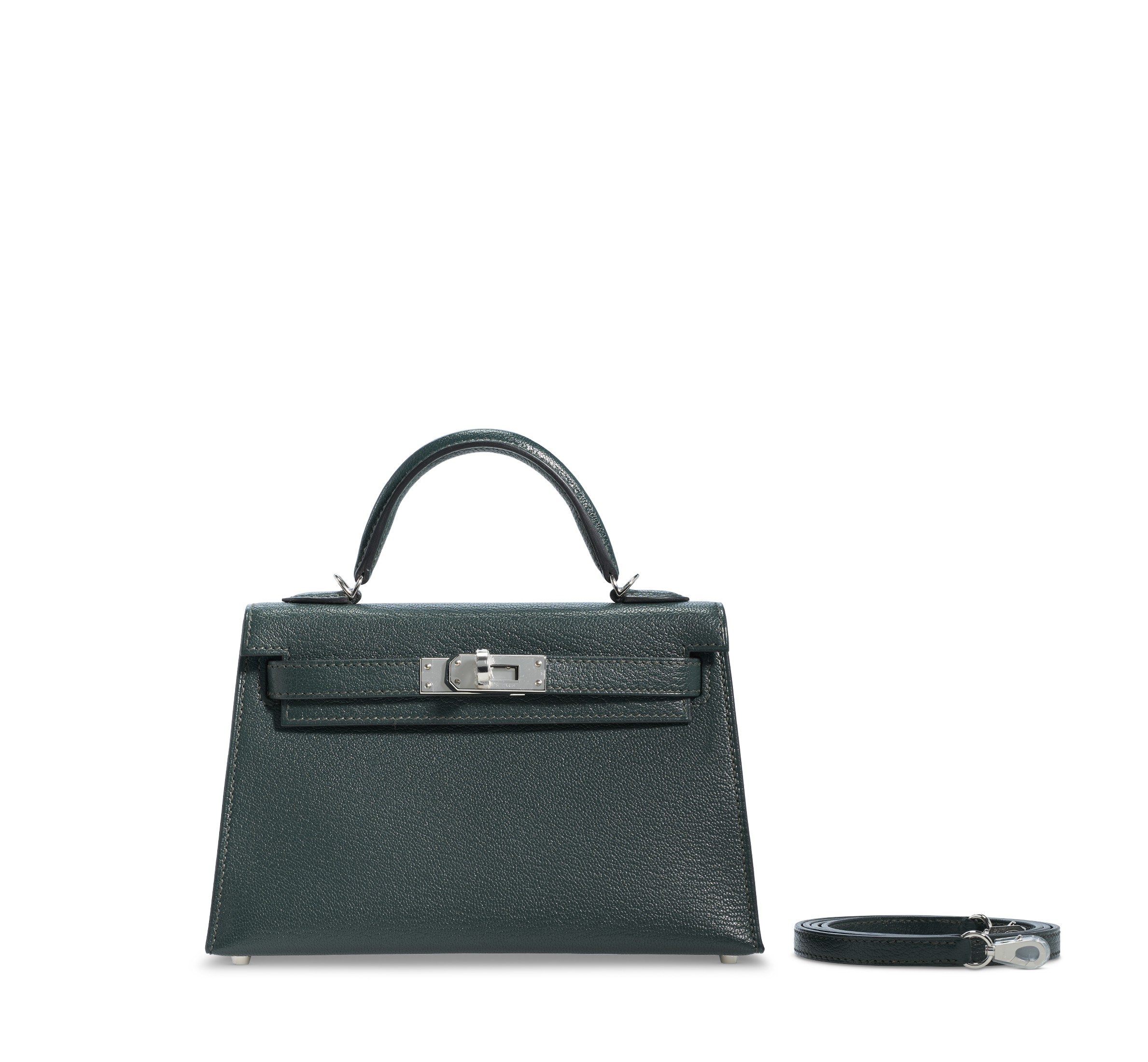 A LIMITED EDITION VERT TITIEN & BLEU AZTEQUE CHÈVRE LEATHER VERSO