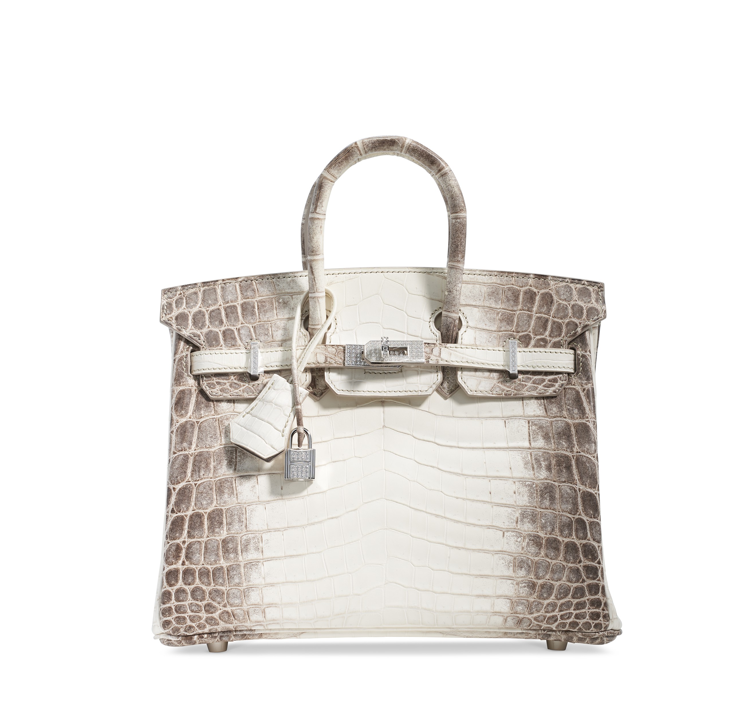 AN EXCEPTIONAL MATTE WHITE HIMALAYA NILOTICUS CROCODILE DIAMOND