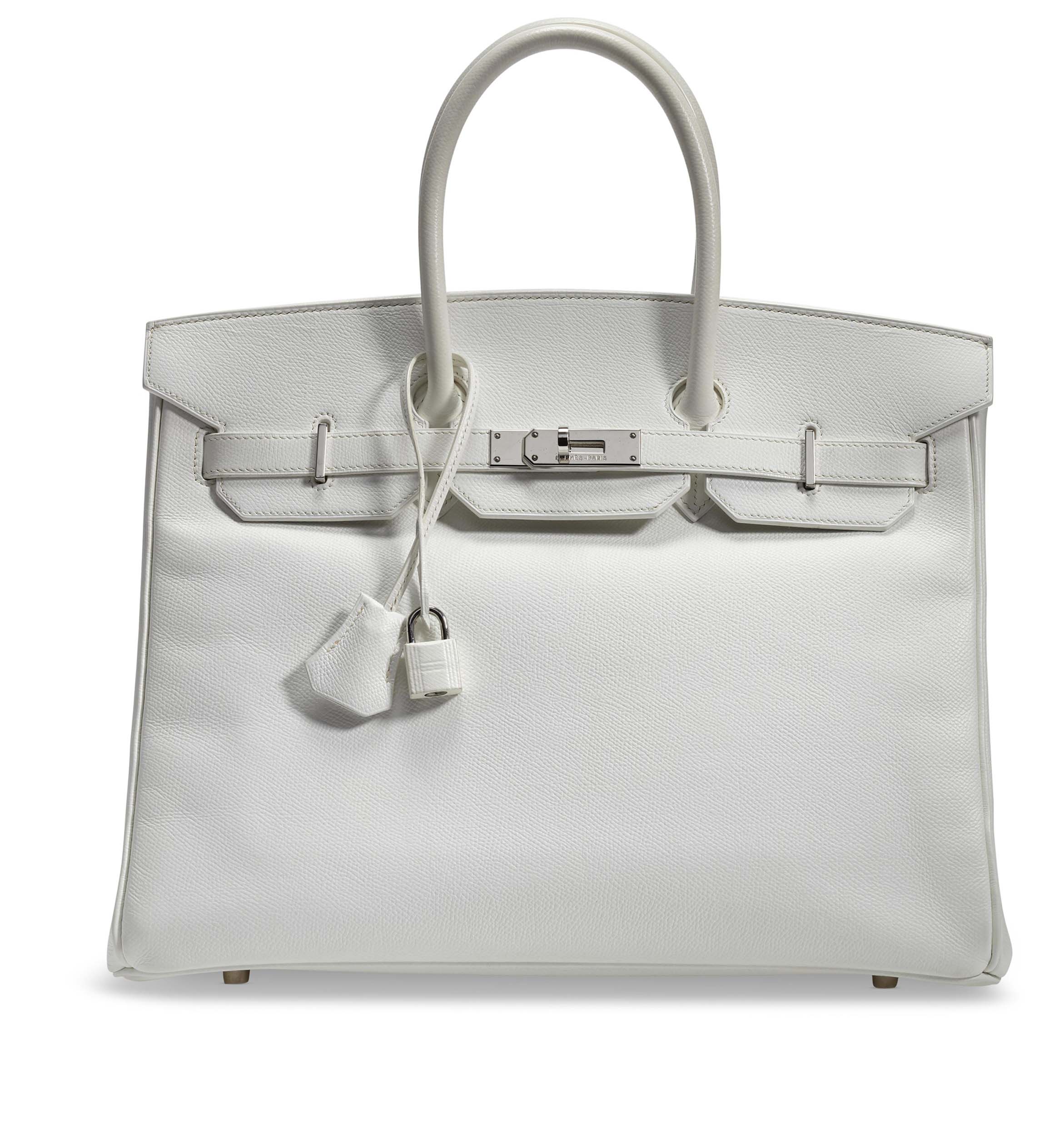 AN ÉTOUPE SWIFT LEATHER BIRKIN 35 WITH PALLADIUM HARDWARE, HERMÈS