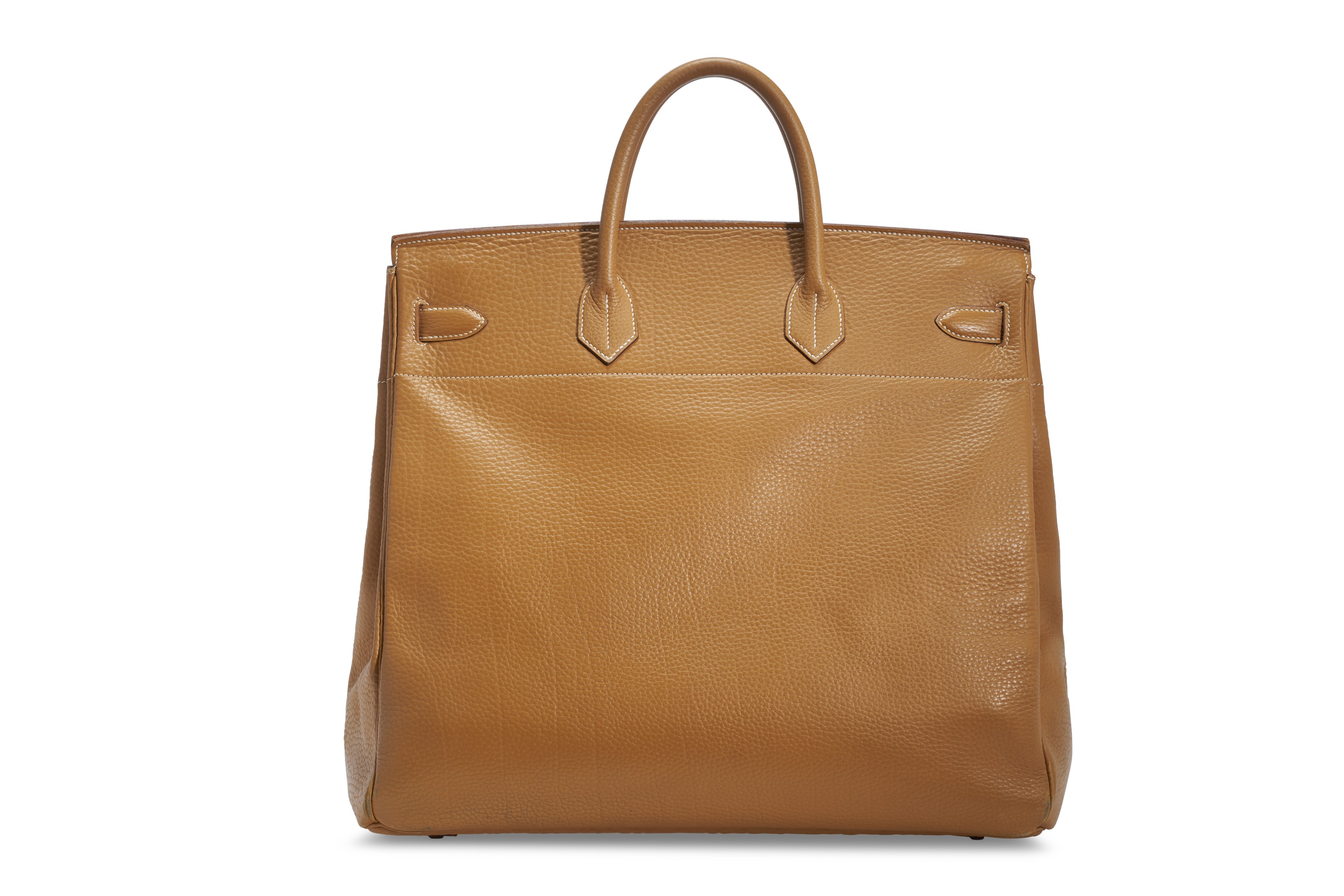 A NATUREL FJORD LEATHER HAC BIRKIN 45 WITH GOLD HARDWARE HERMES 1987 Christie s