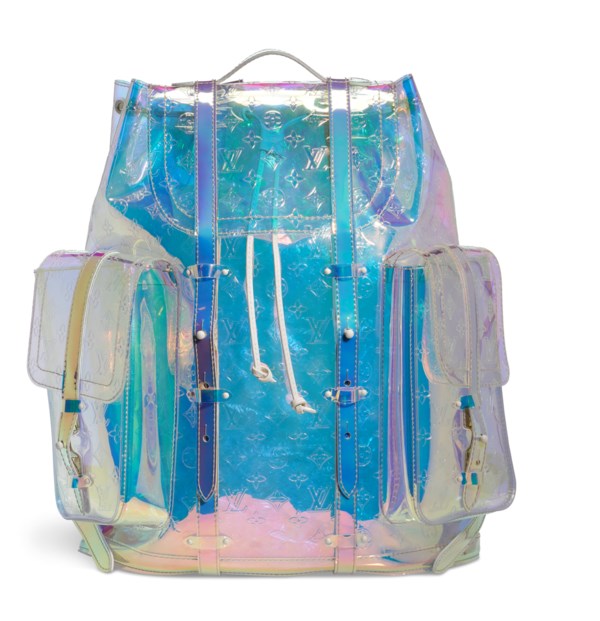 A LIMITED EDITION PRISM MONOGRAM PVC CHRISTOPHER GM BACKPACK BY VIRGIL ABLOH,  LOUIS VUITTON, 2019