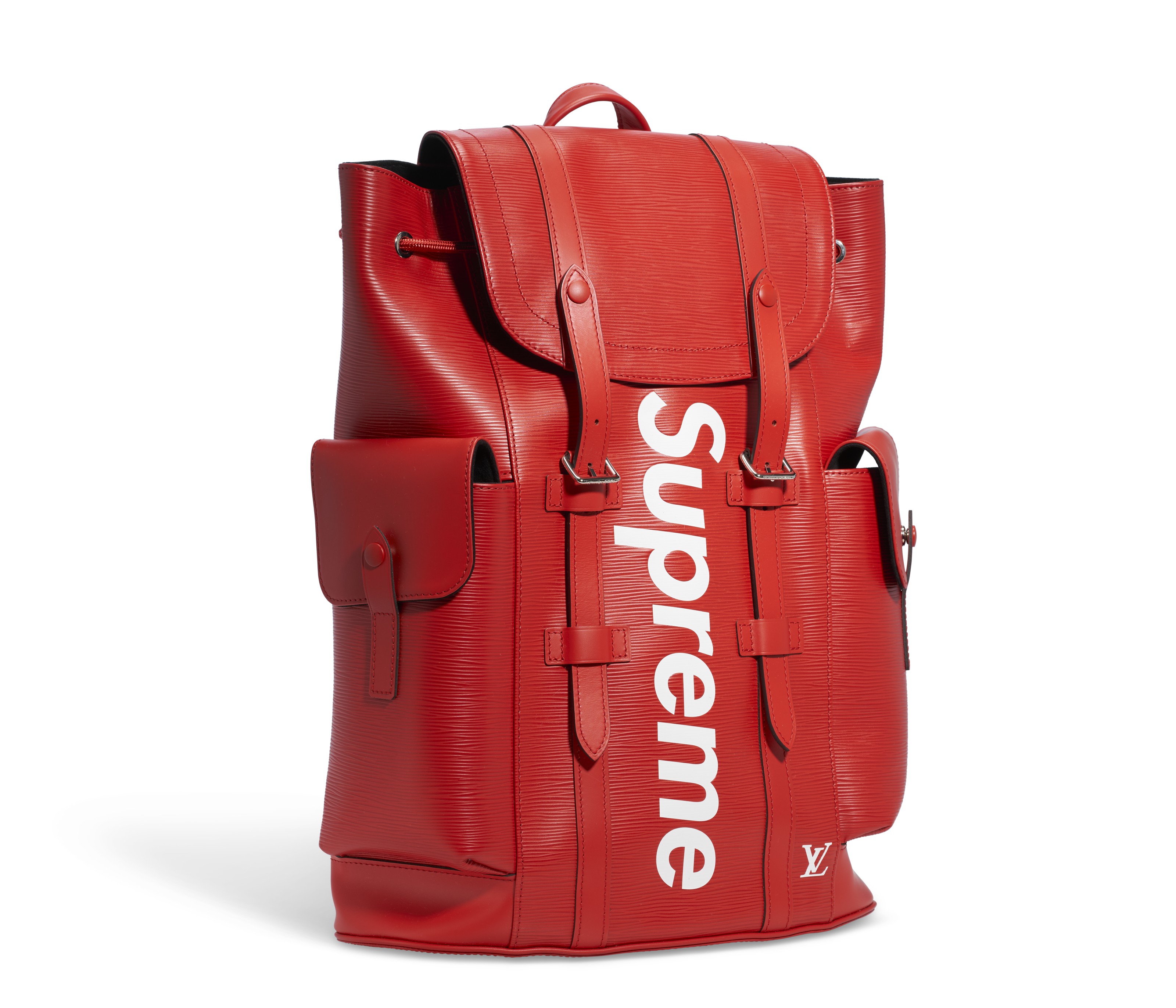 louis vuitton x supreme epi christopher backpack pm red