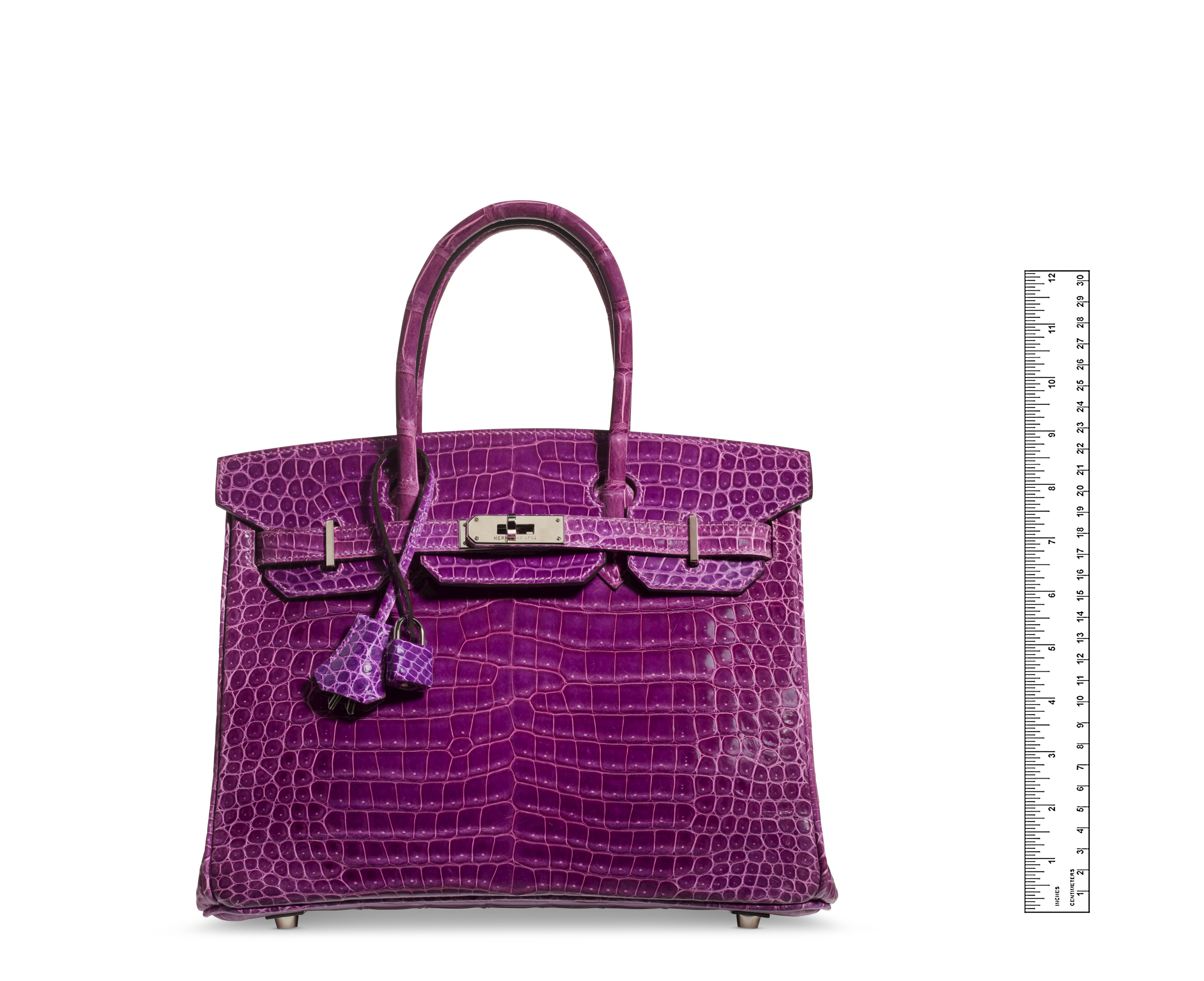 Purple crocodile birkin clearance