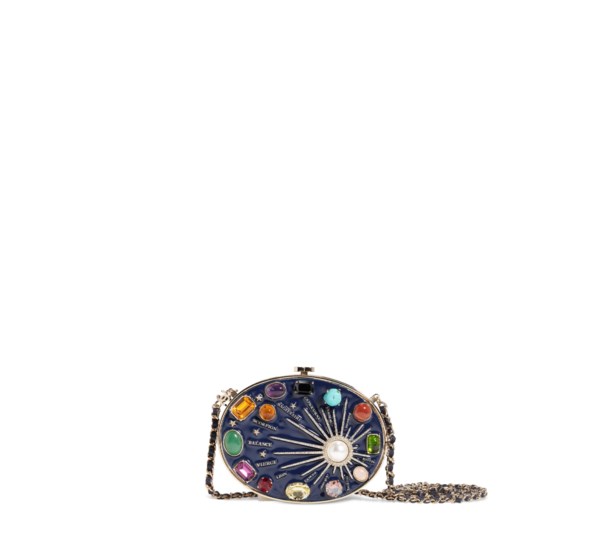 Chanel Blue Metiérs d'Art Mosaic Embroidered Small Boy Bag of