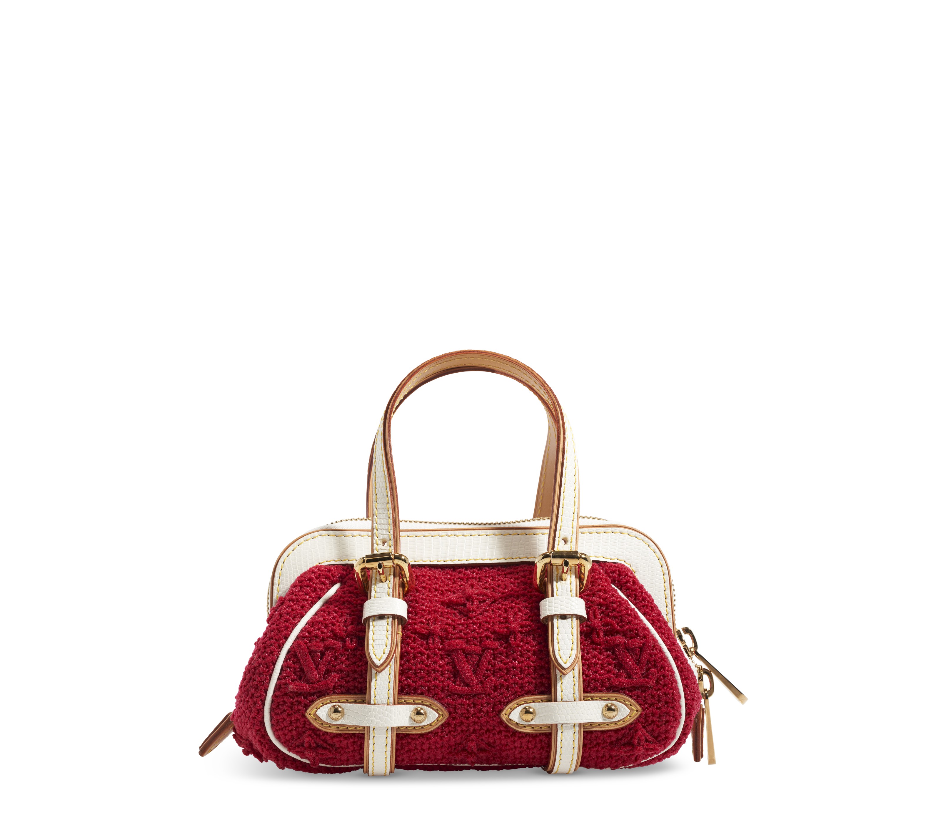 A RED LIZARD SAC CROCHET PM WITH GOLD HARDWARE, LOUIS VUITTON