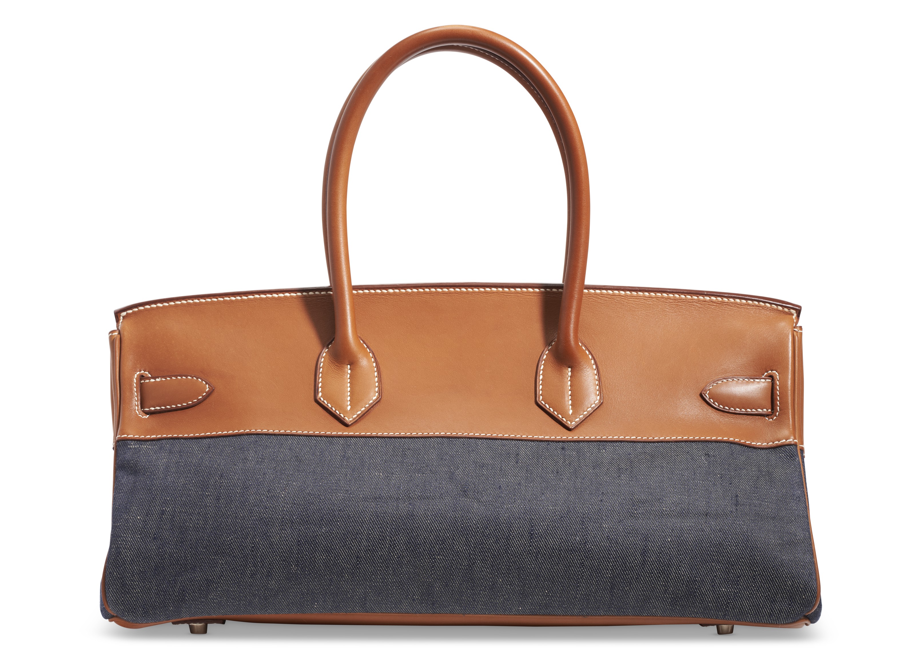 A NATUREL BARENIA LEATHER DENIM JPG SHOULDER BIRKIN 42 WITH PALLADIUM HARDWARE HERMES 2005FROM THE COLLECTION OF SUSAN CASDEN Christie s
