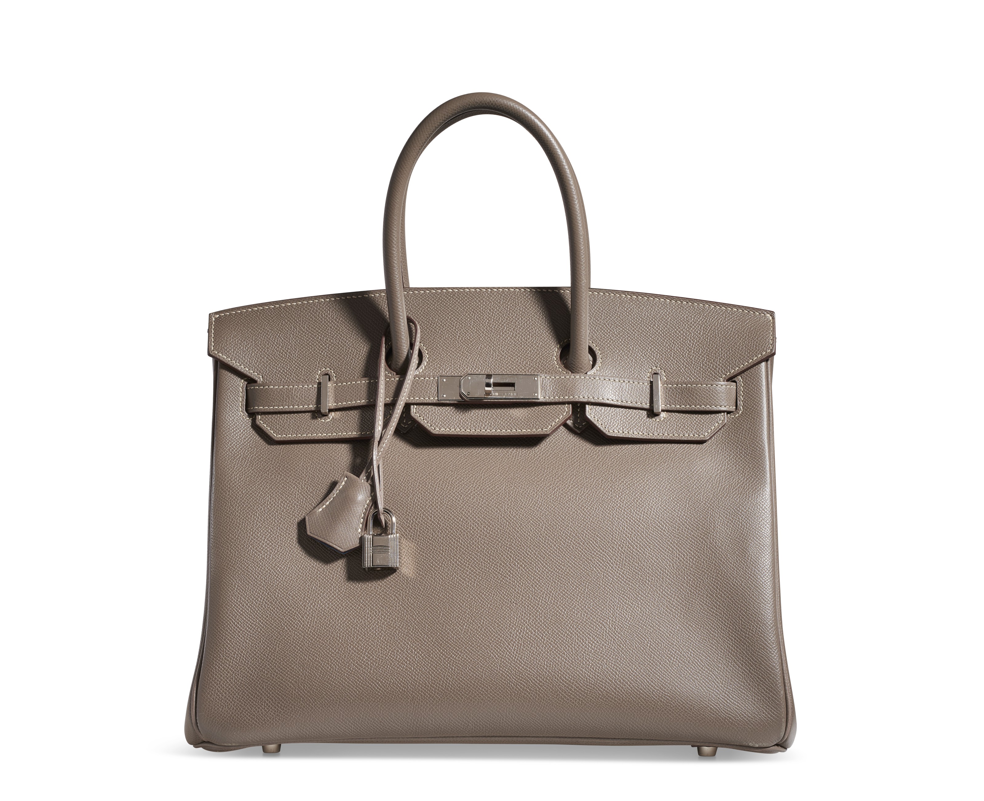 A LIMITED EDITION ÉTOUPE SWIFT LEATHER KELLY LAKIS 35 WITH