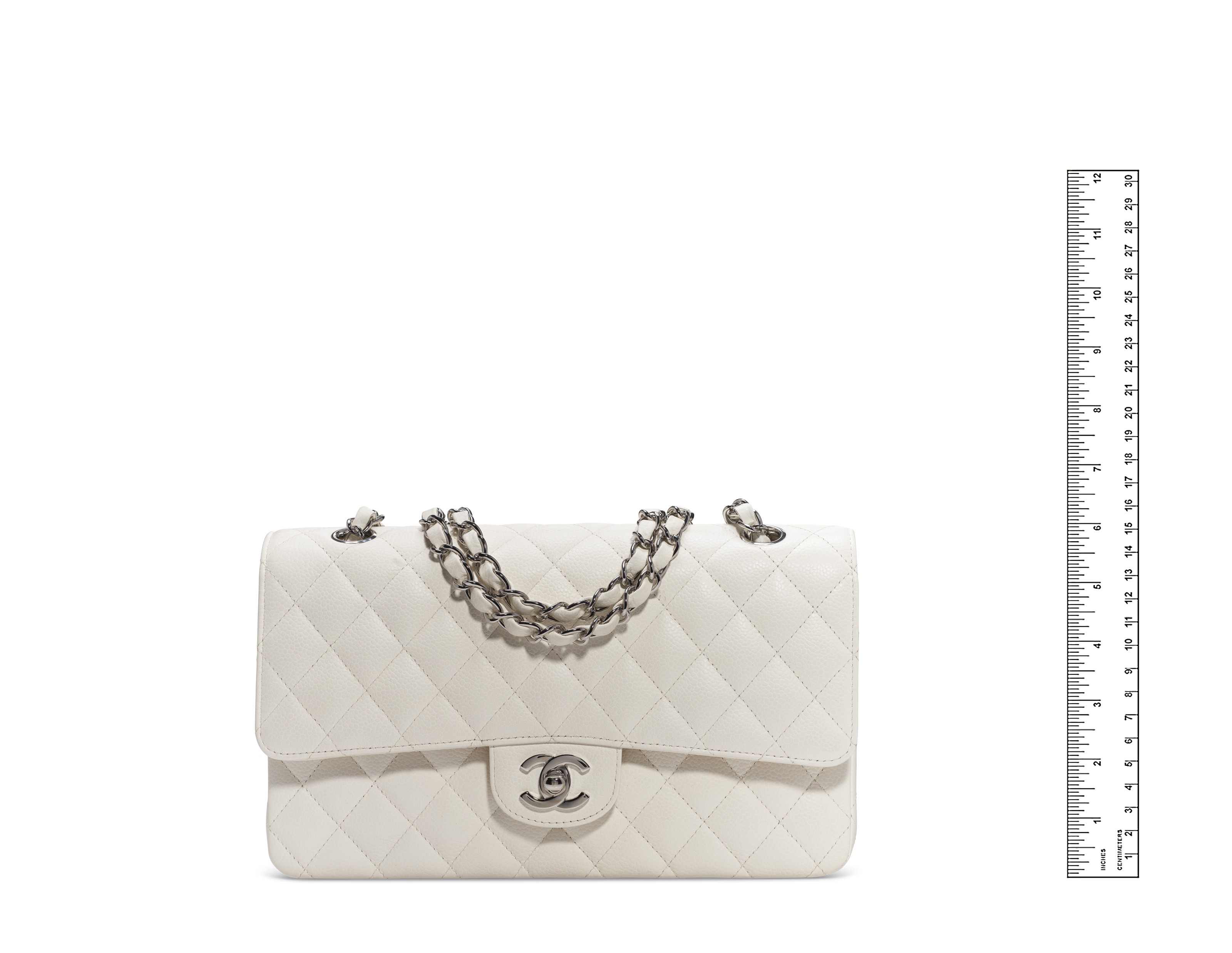 White flap bag best sale