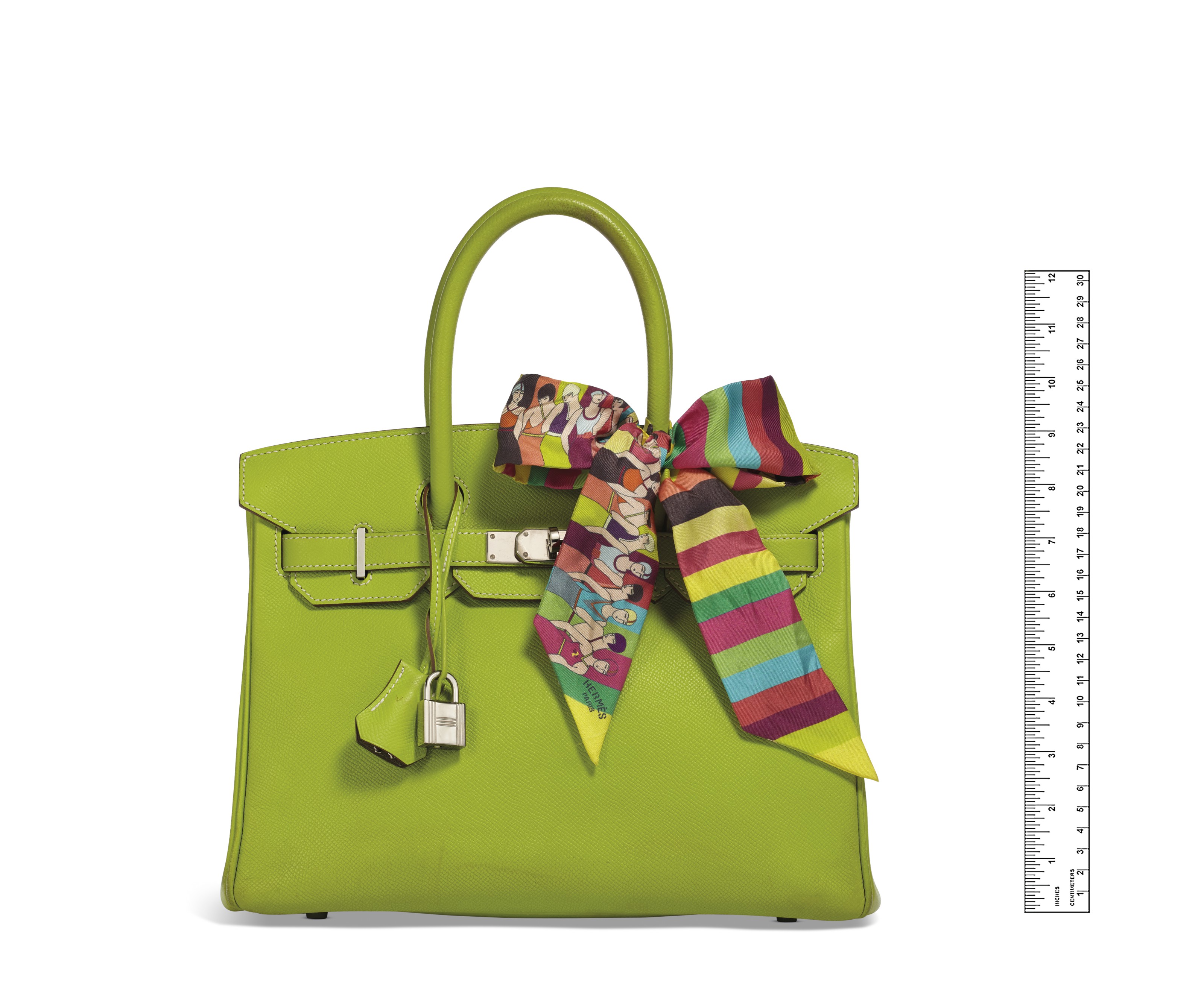 A LIMITED EDITION KIWI & LICHEN EPSOM LEATHER CANDY BIRKIN 30 WITH
