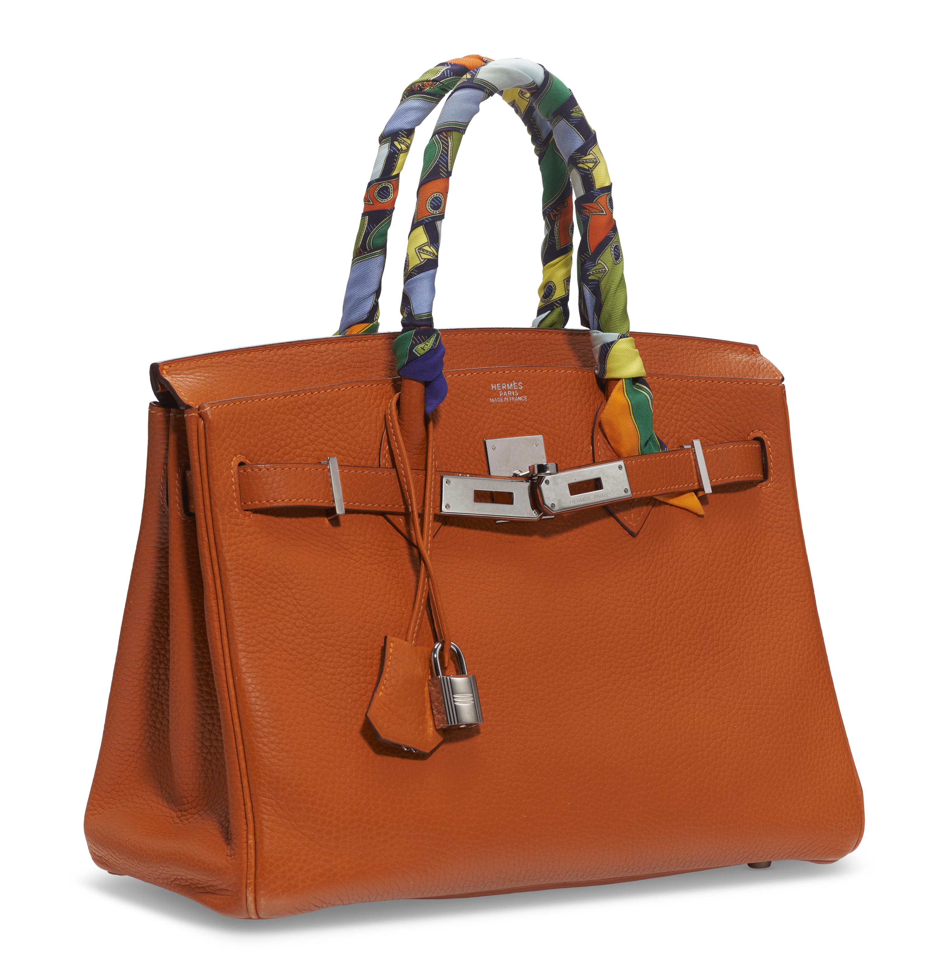 A POTIRON CLEMENCE LEATHER BIRKIN 30 WITH PALLADIUM HARDWARE TWO TWILLY SCARVES HERMES 2006 Christie s