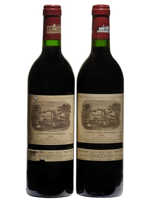 拉菲酒庄，1986及1988年，2瓶装。估价：1,200 &ndash; 1,800美元。将于2020年3月24日至4月7日洋酒网上专场拍卖呈献
