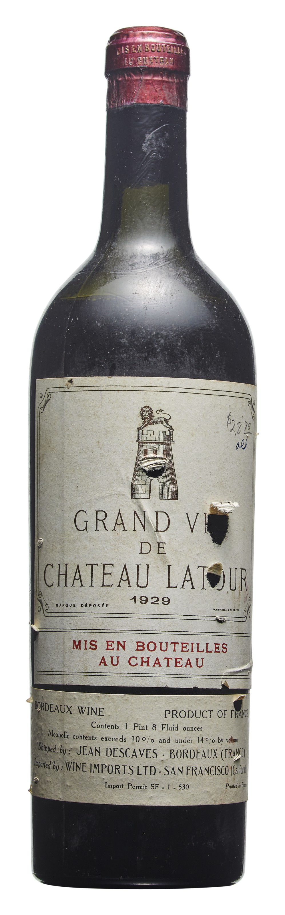 Château Lafite-Rothschild 1983, Pauillac, 1er cru classéSlightly
