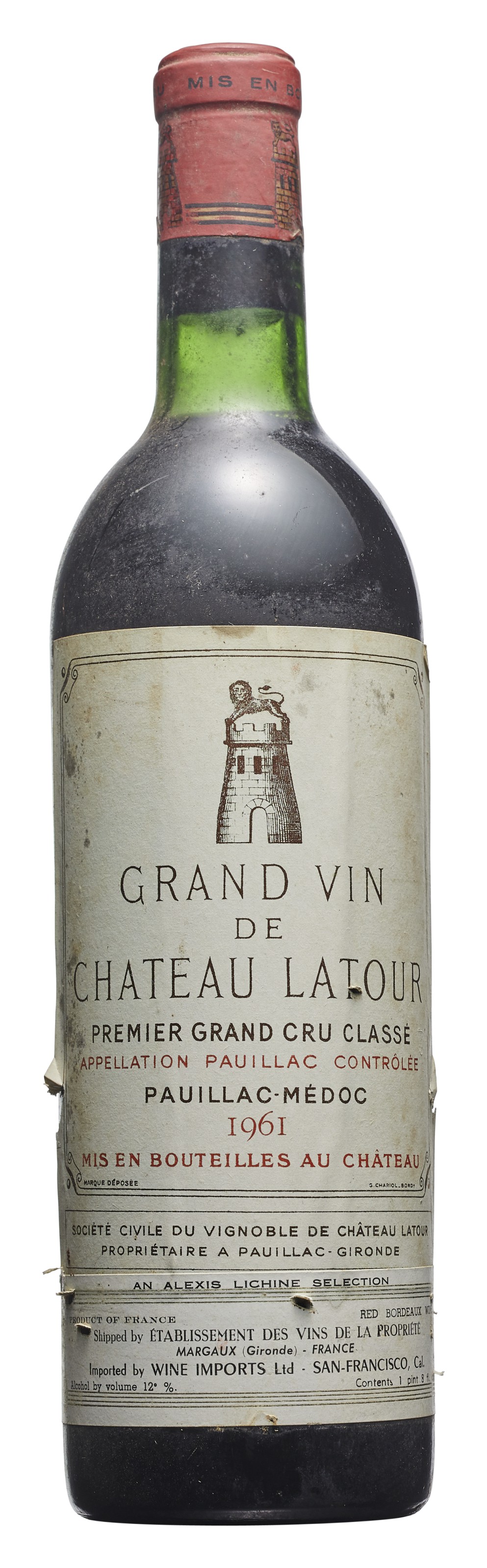 Château Latour 1961, Pauillac, 1er cru classéSlightly corroded