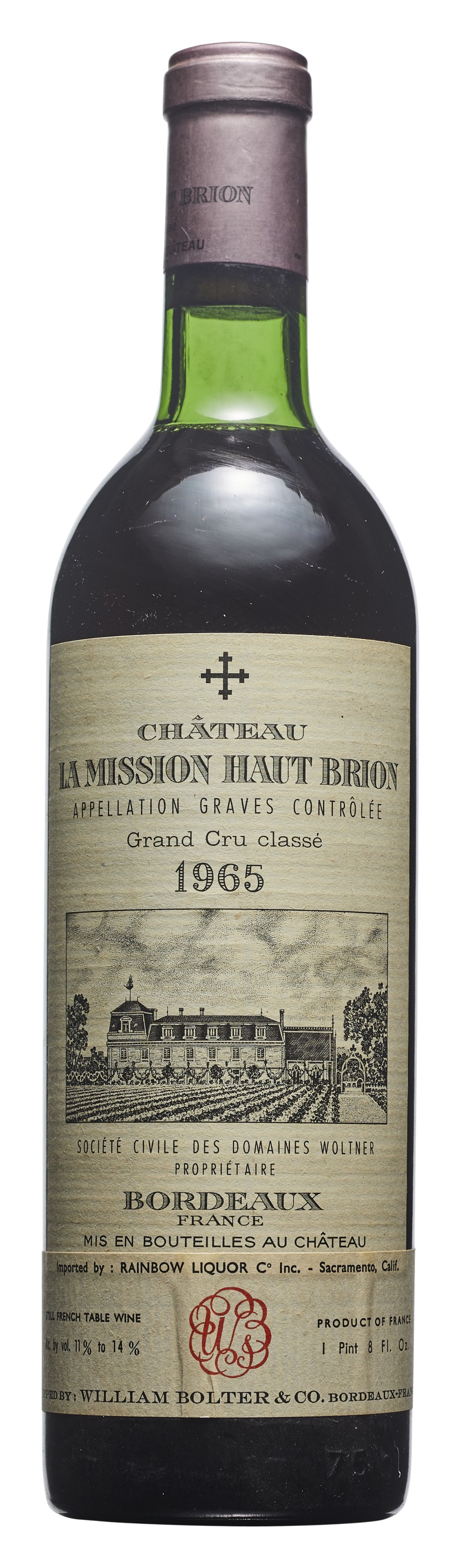 Château Haut-Brion 1961, Pessac (Graves), 1er cru classéOne