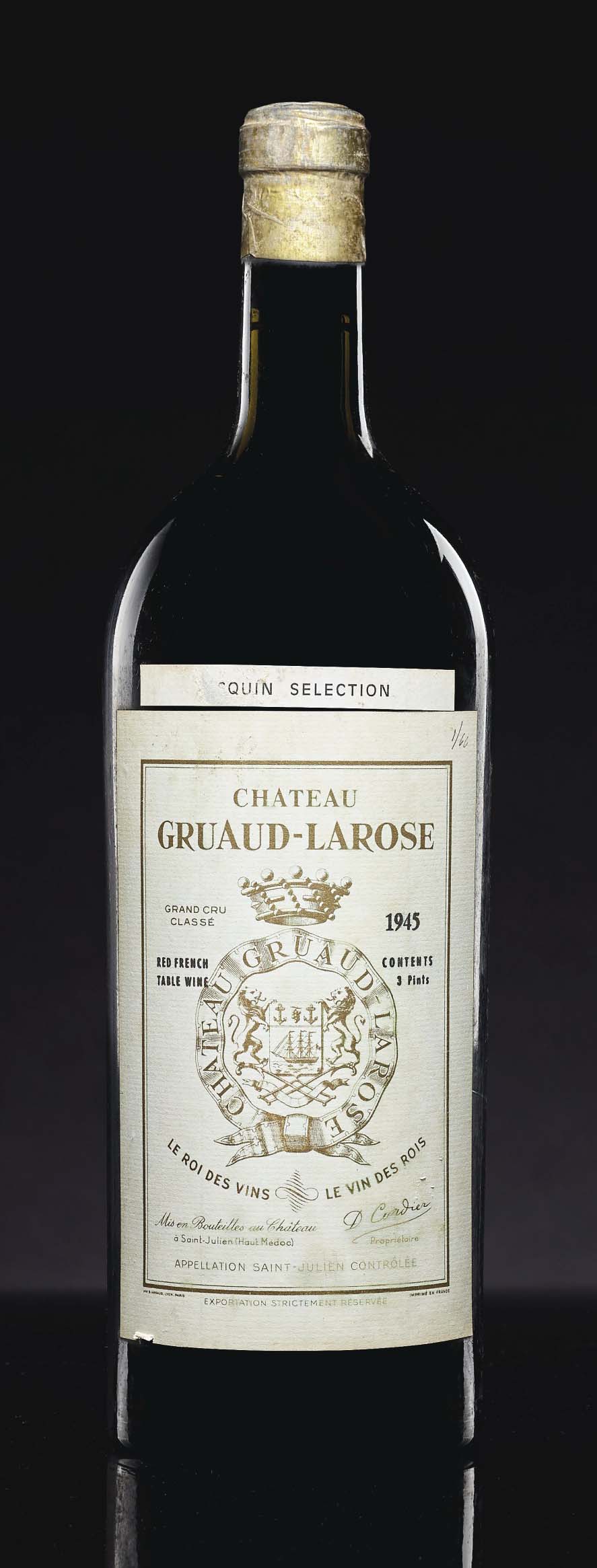 Château Gruaud-Larose 1945, Saint-Julien, 2ème cru classéCorroded