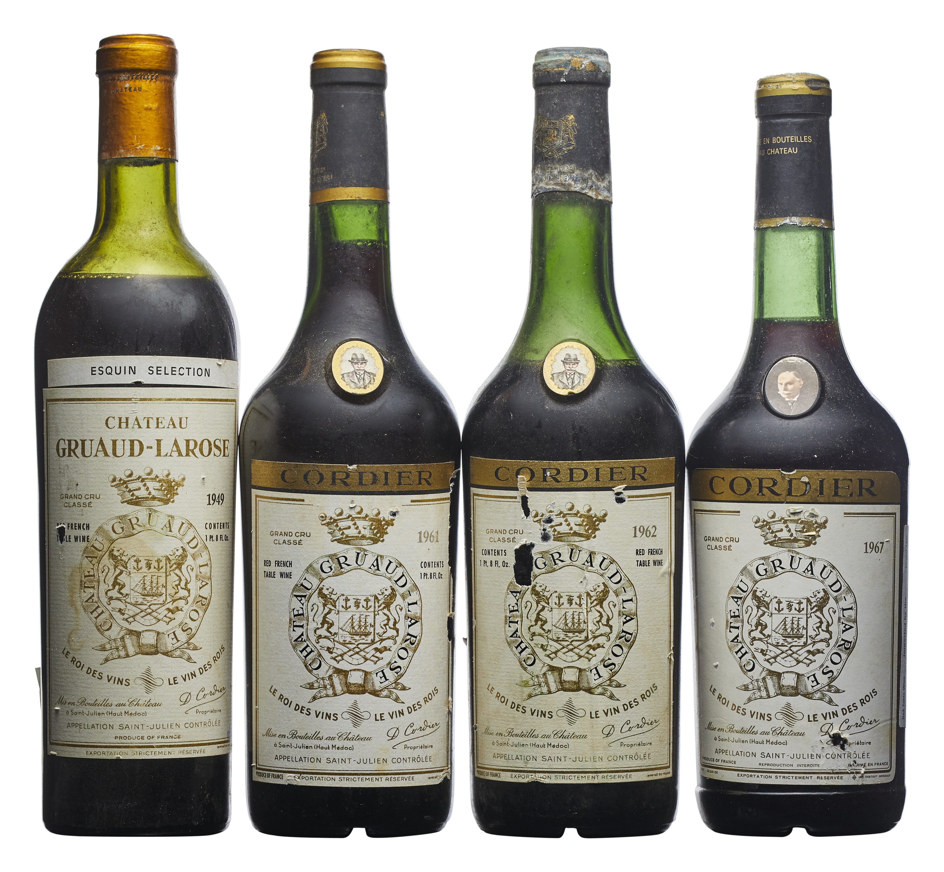 Château Gruaud-Larose 1945, Saint-Julien, 2ème cru classéCorroded