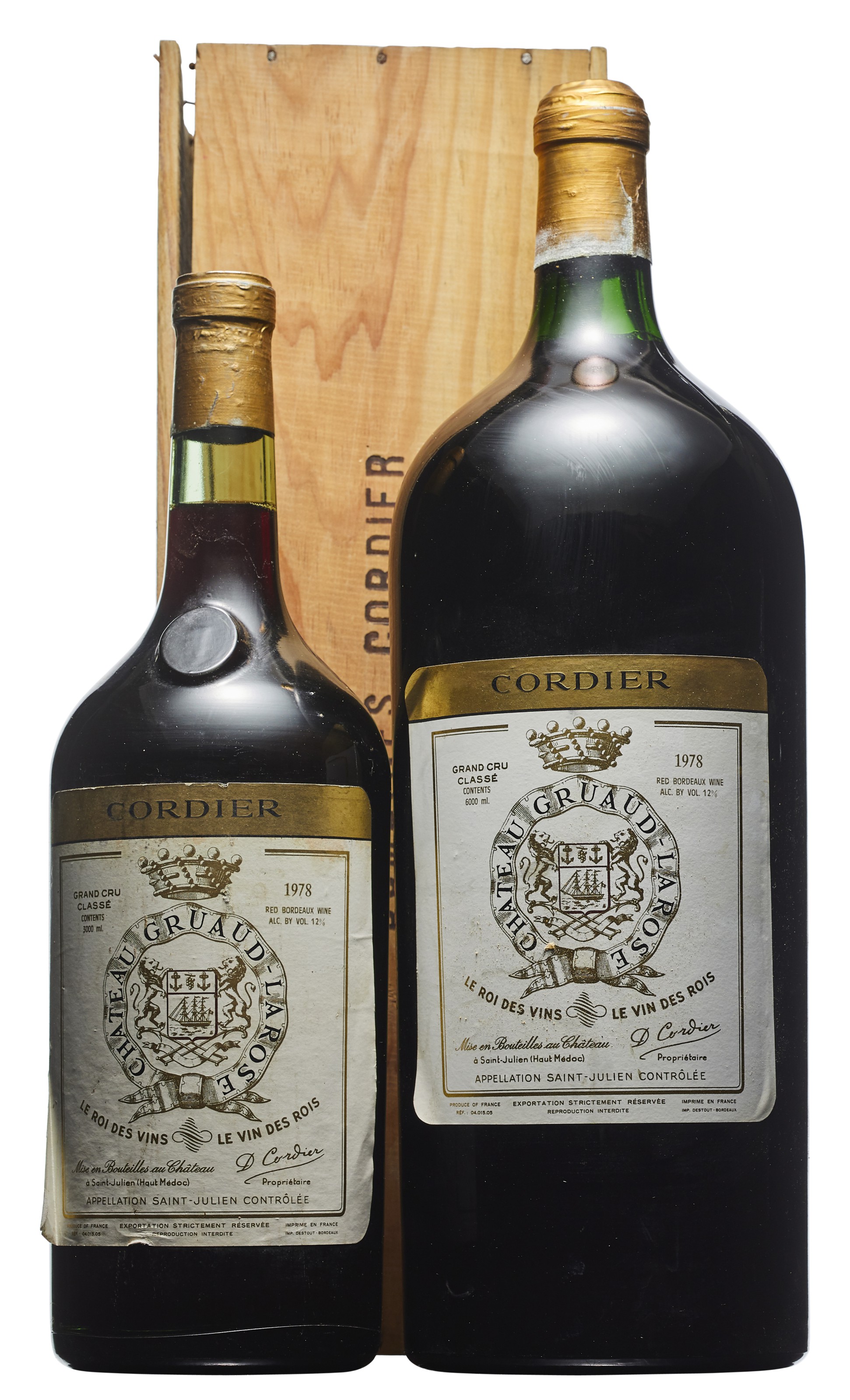 Château Gruaud-Larose 1945, Saint-Julien, 2ème cru classéCorroded