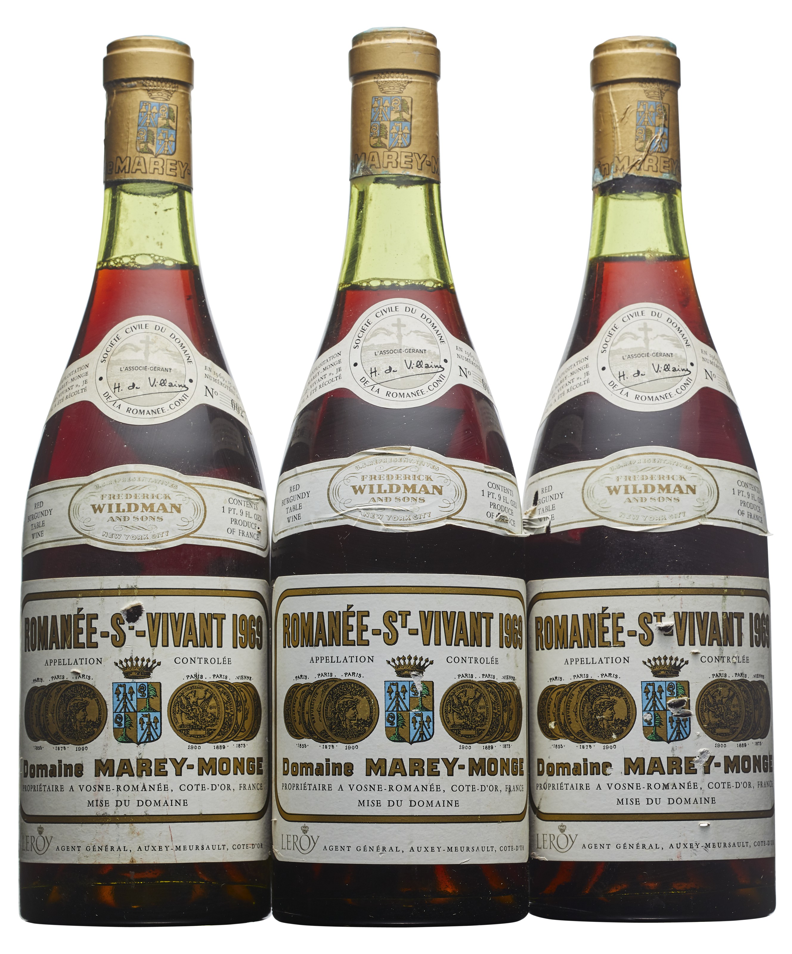 ROMANEE-ST-VIVANT 2022 Marey-Monge 空瓶 ROMANEE-ST-VIVANT 2022