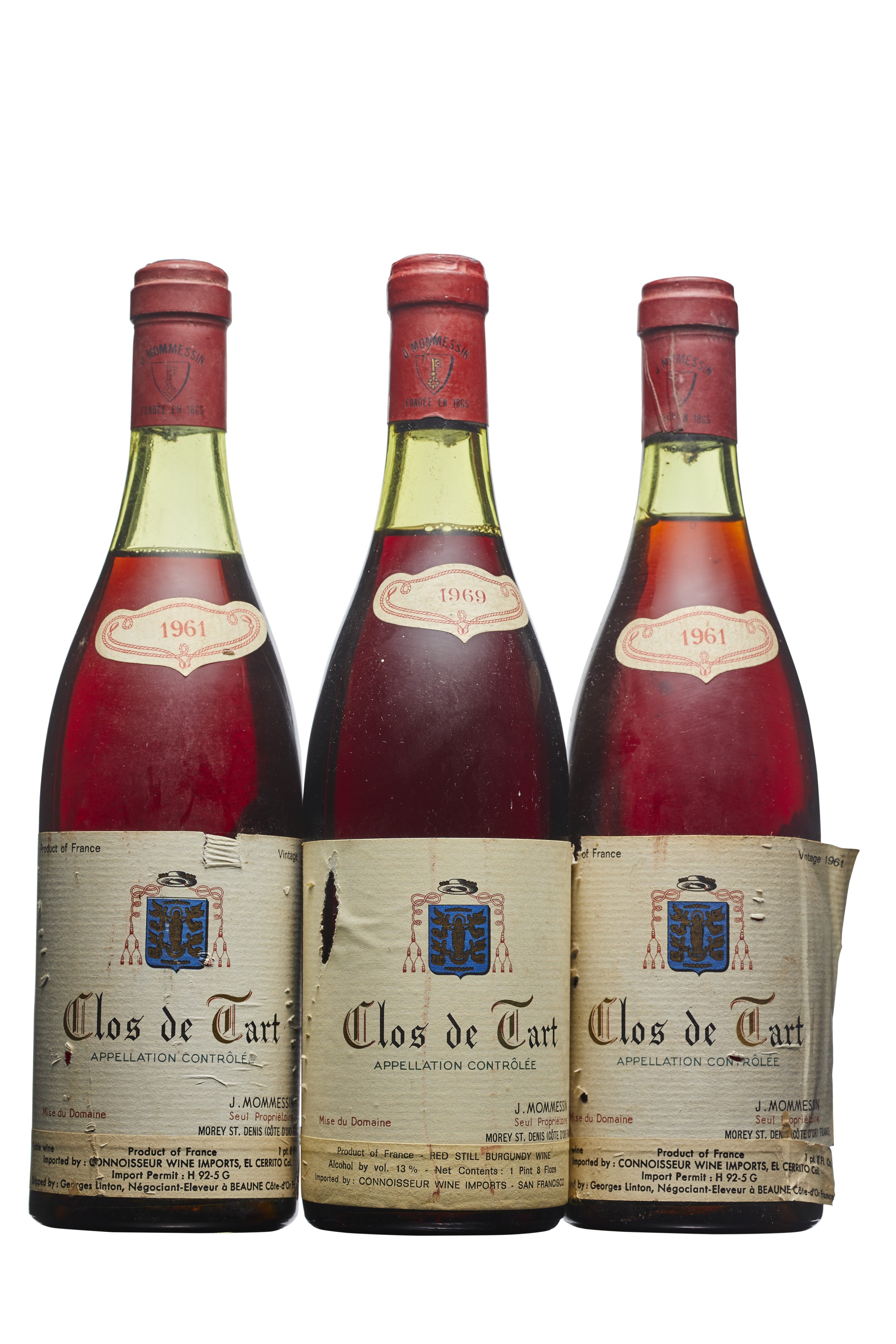 Mixed Clos de Tart, Clos de Tart 1961One corroded capsule