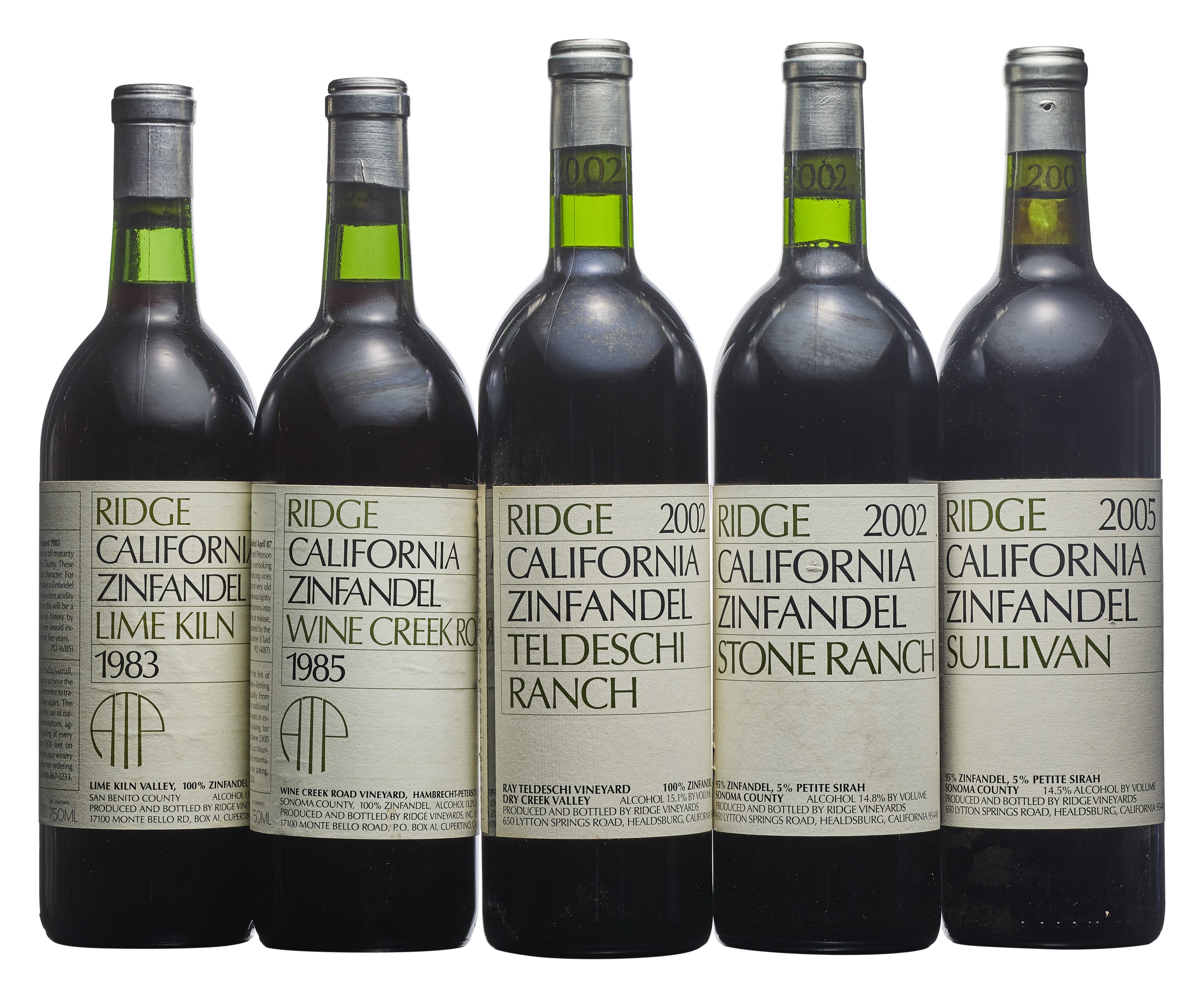 Mixed Ridge, Zinfandel, Ridge, Shenandoah Zinfandel1975Slightly bin