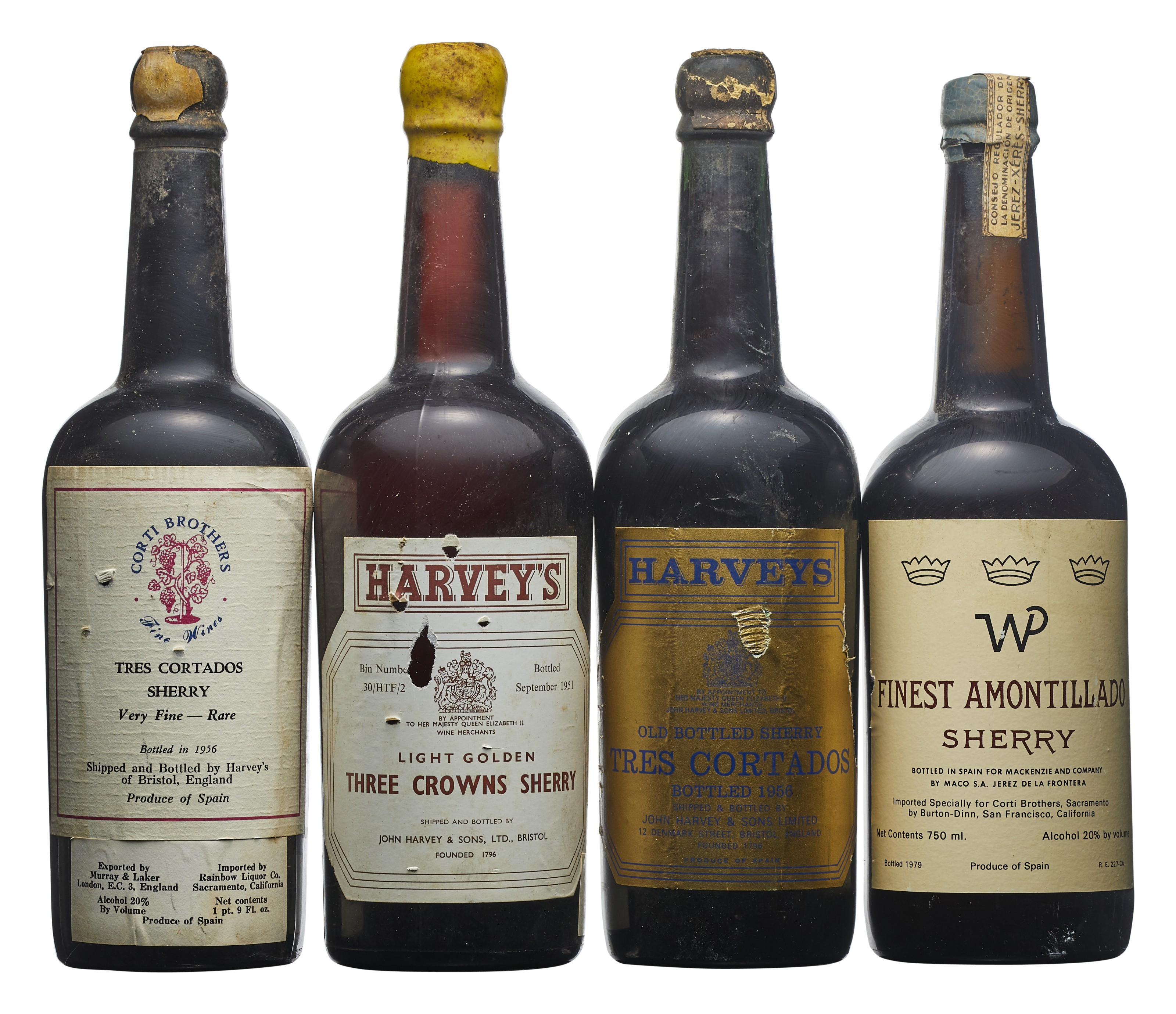 Mixed Sherry, WP, Finest Amontillado Sherry NVDamaged wax capsules, bin