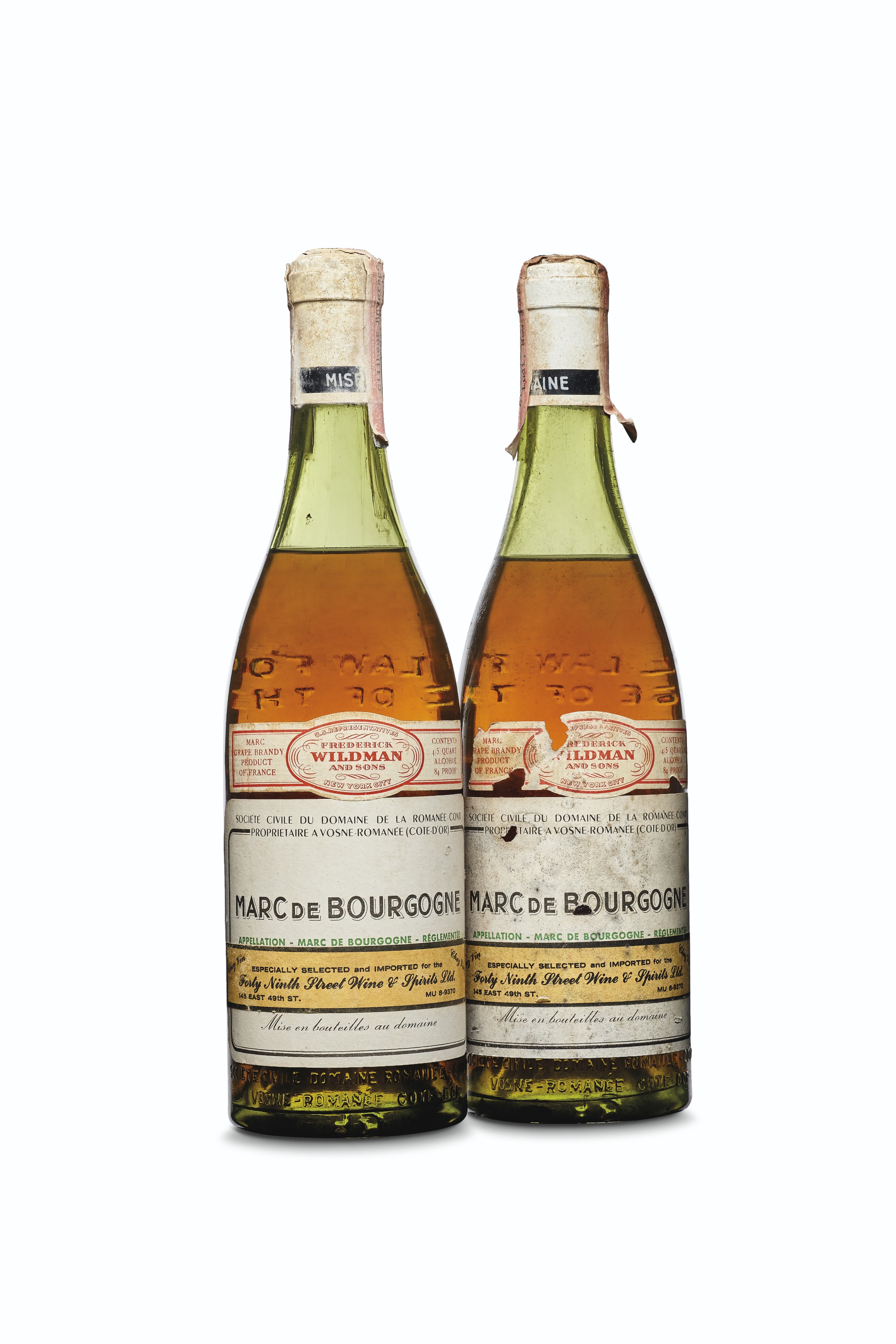 Marc de Bourgogne, DRC, Domaine de la Romanée-Conti Believed 1950s