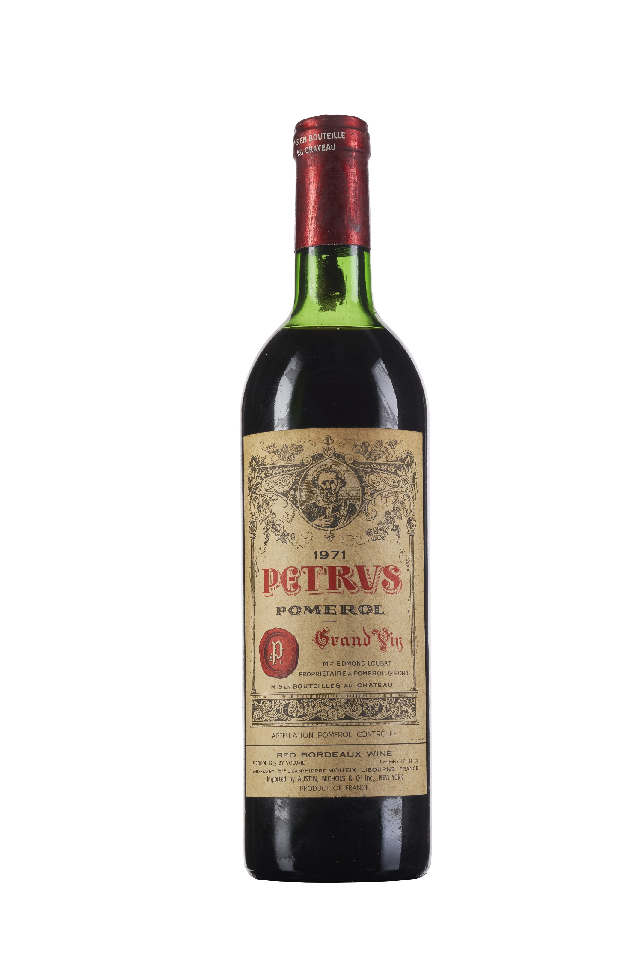 Petrus 1971, Pomerol, cru exceptionnelCorroded and slightly damaged