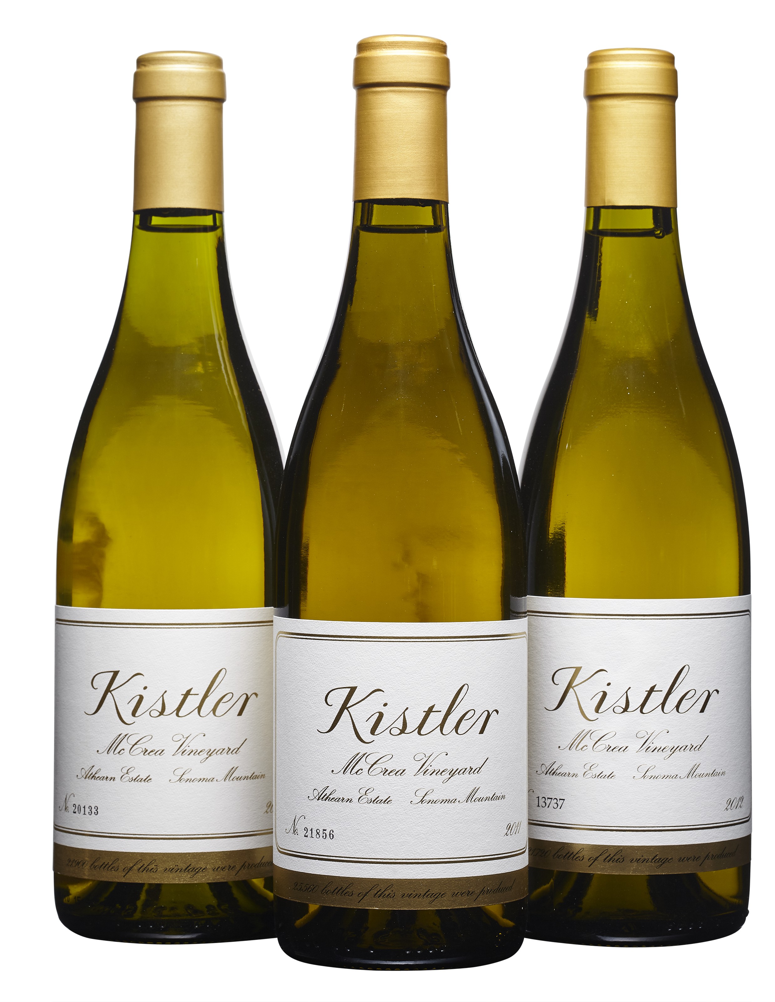Kistler, McCrea Vineyard Chardonnay 2009, 2011 & 2012, Kistler 