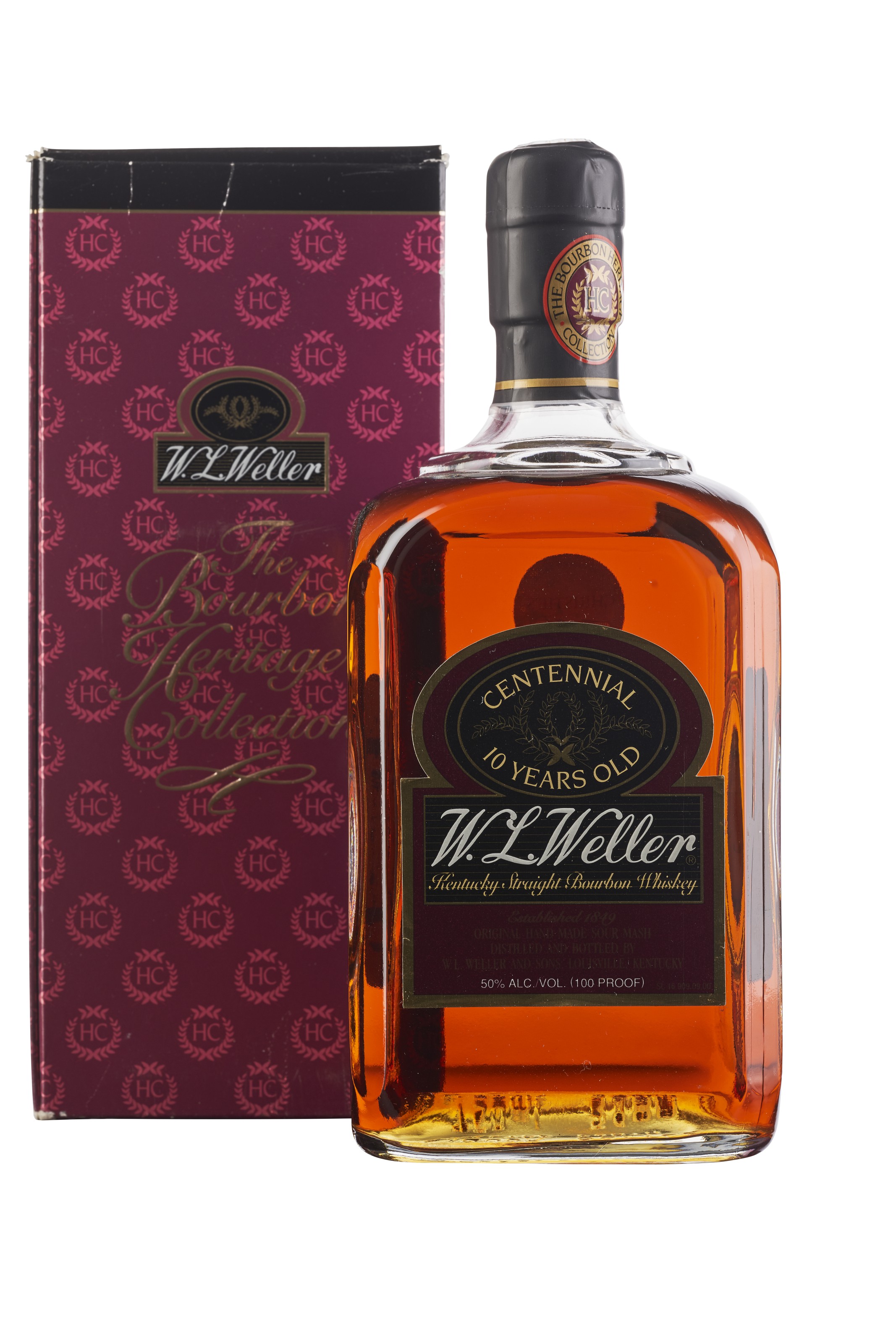 W.L. Weller Centennial 10 Year Old, KentuckyIn individual original cartons | Christie’s