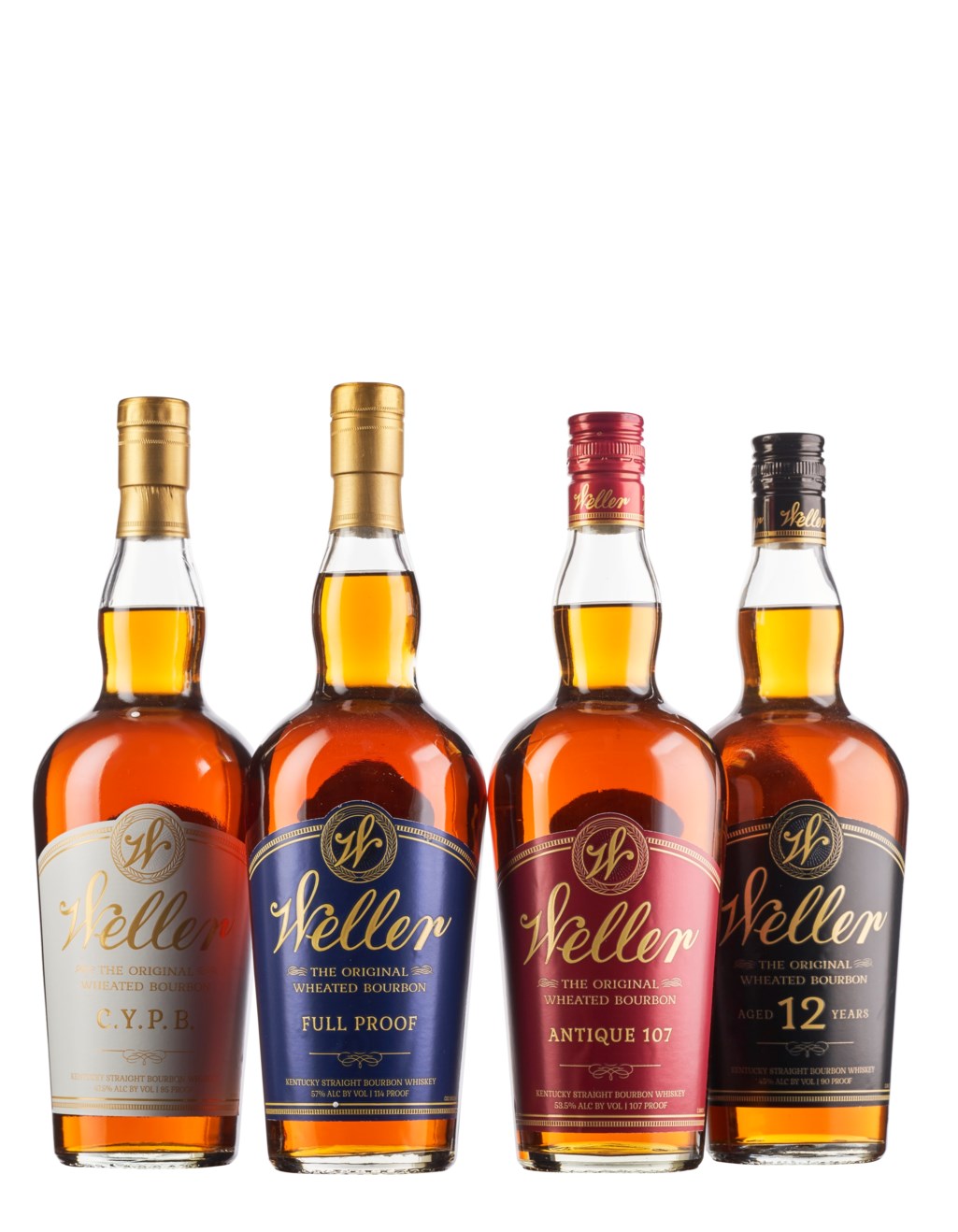 Mixed Weller, Weller 12 Year (1)Weller Antique 107 Proof (1)Weller Full