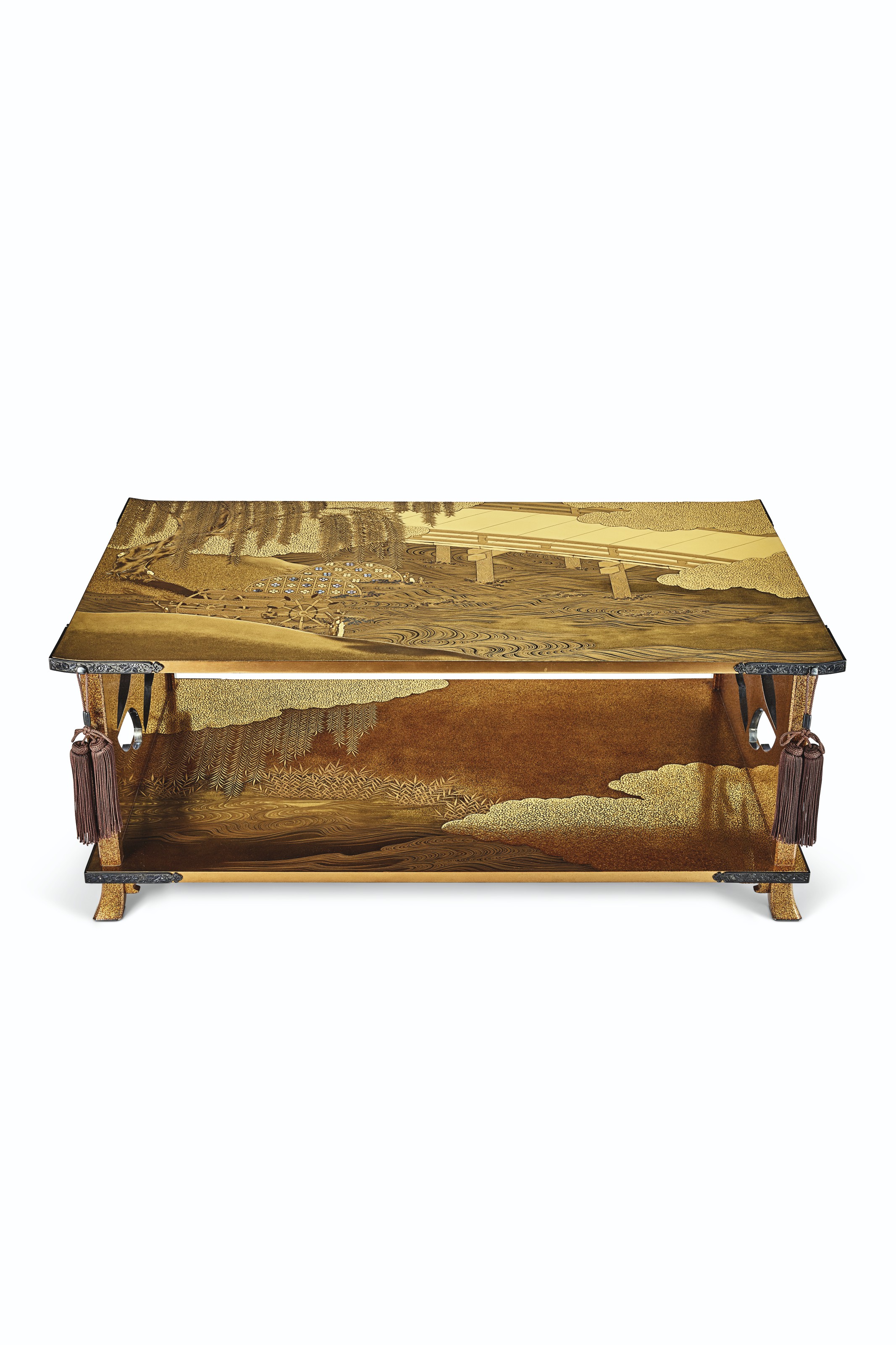 A LACQUER WRITING BOX (SUZURIBAKO) AND MATCHING WRITING