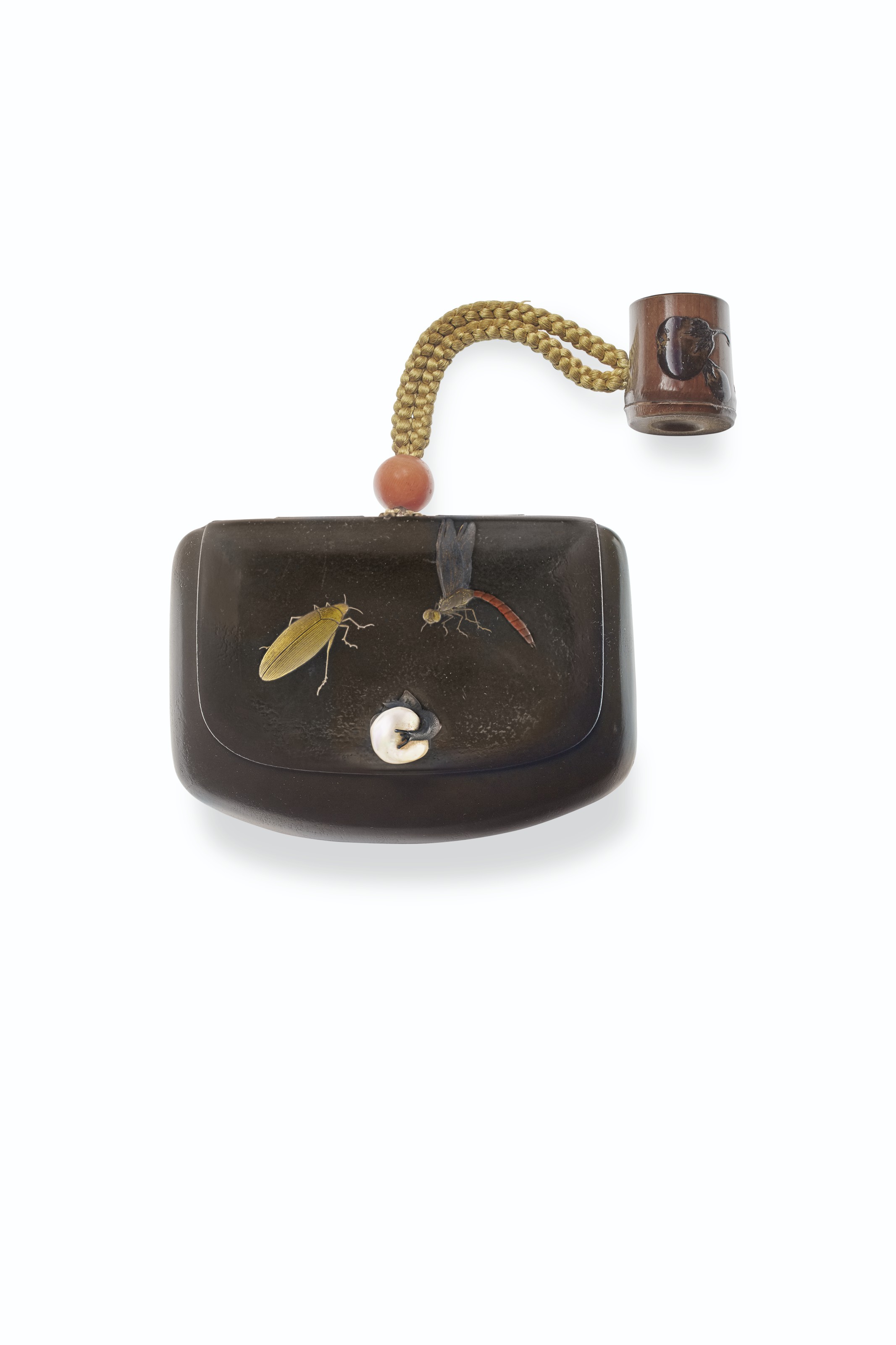 A LACQUER WRITING BOX (SUZURIBAKO) AND MATCHING WRITING