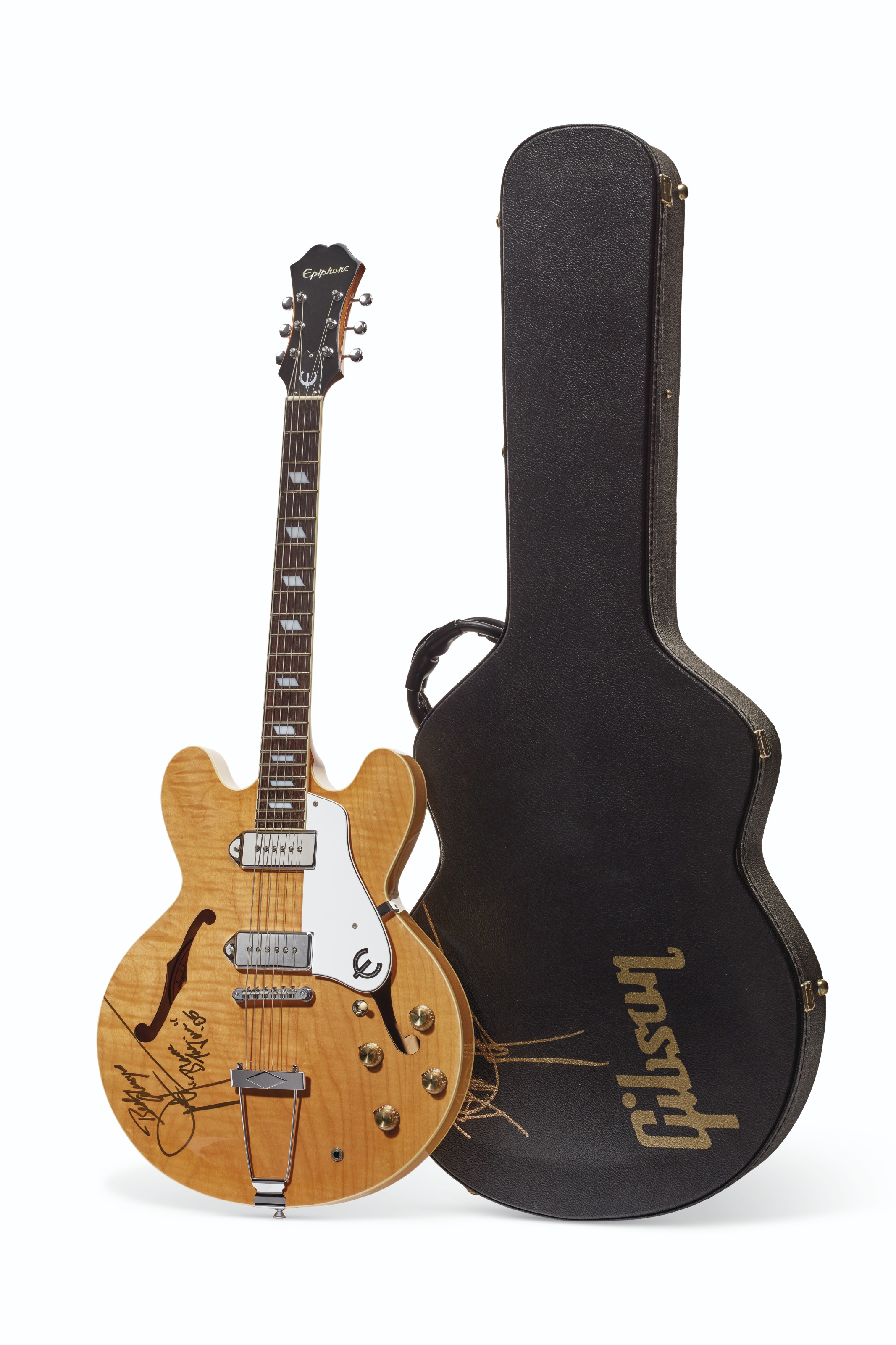 DWIGHT YOAKAM EPIPHONE HOLLOW BODY ELECTRIC GUITAR PEERLESS