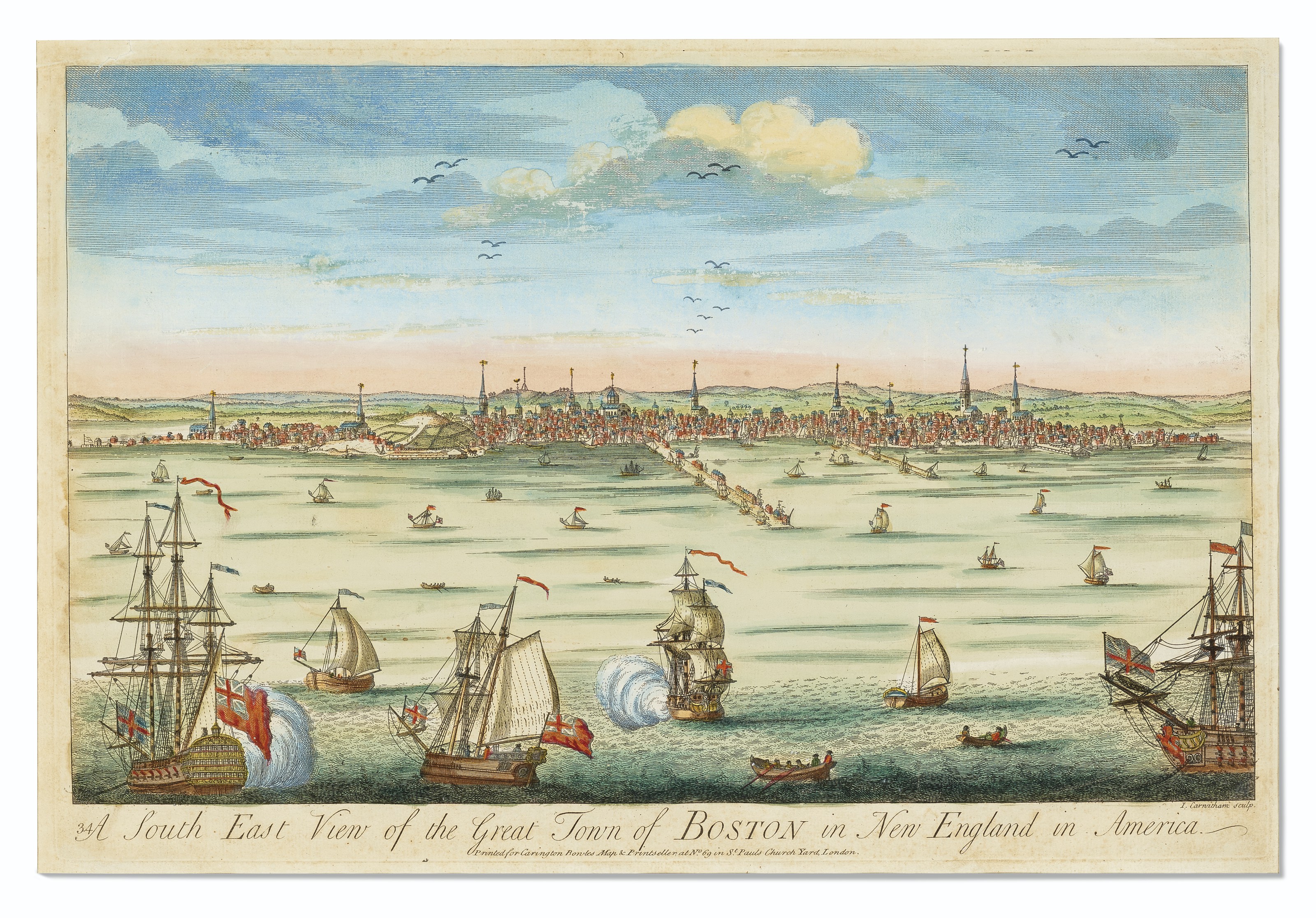 The Great Town of Boston, John Carwitham, c.1763 | Christie’s