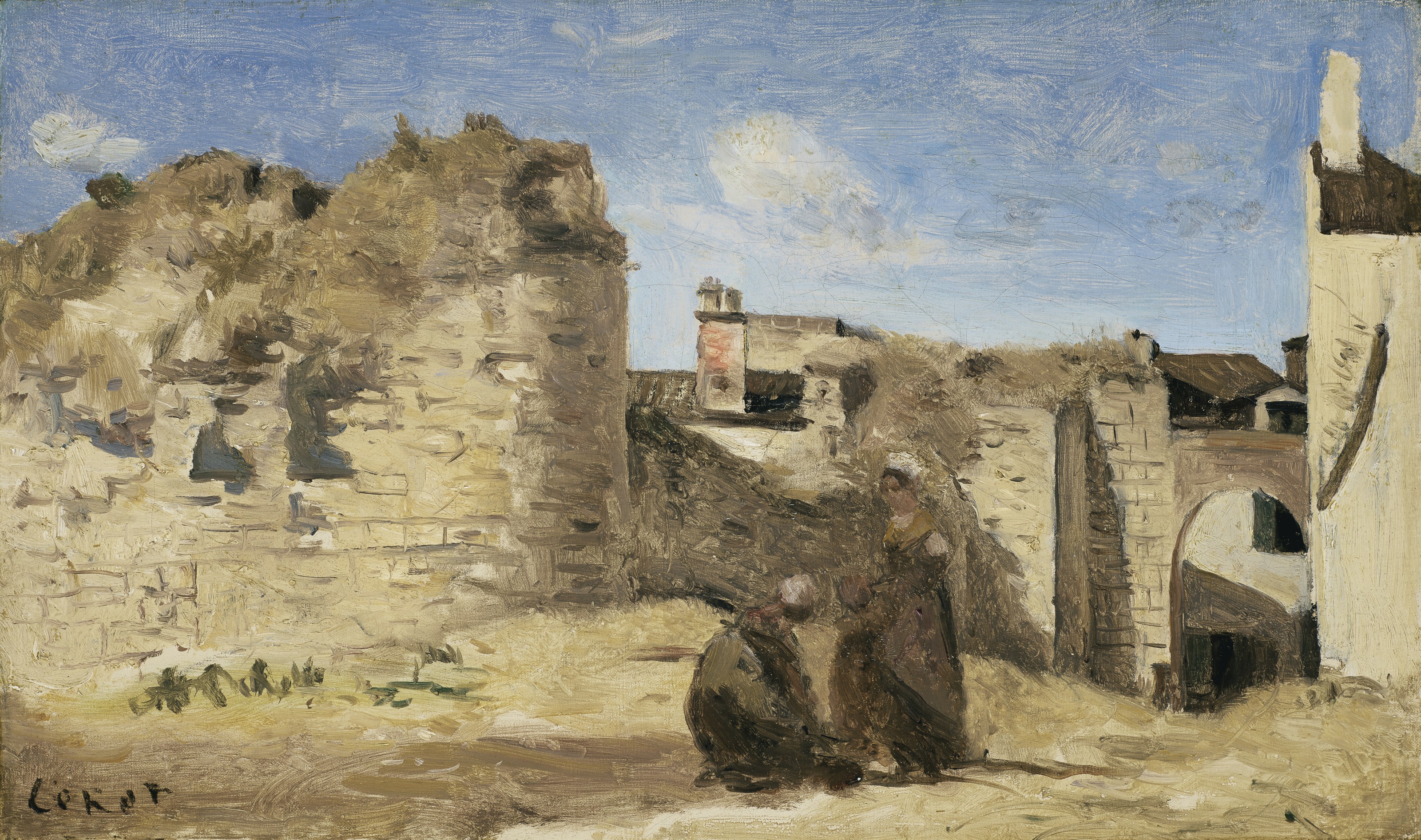 La Rochelle - un coin de la cour de la commanderie