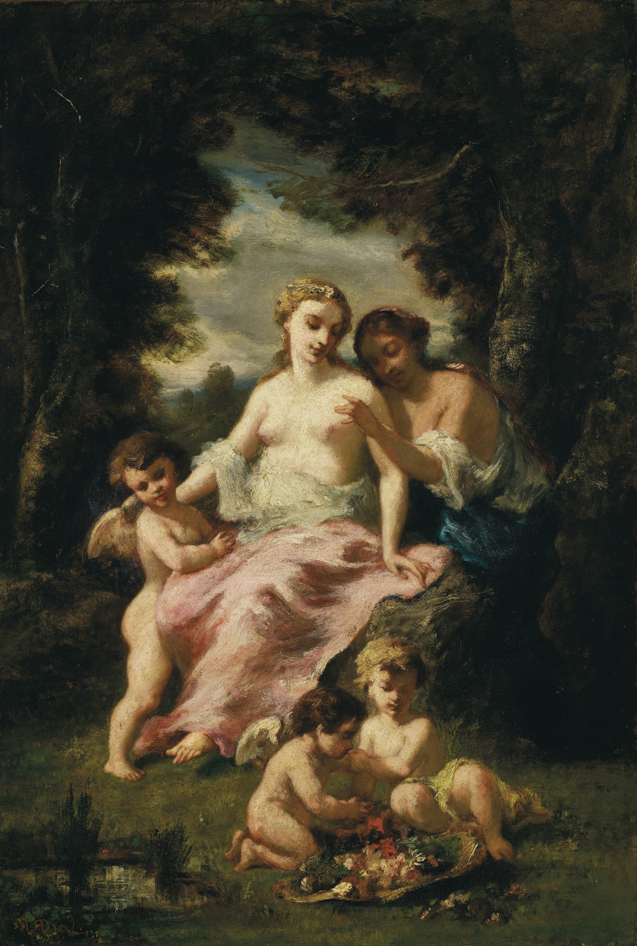 Catalog image of Nymphes et cupidon