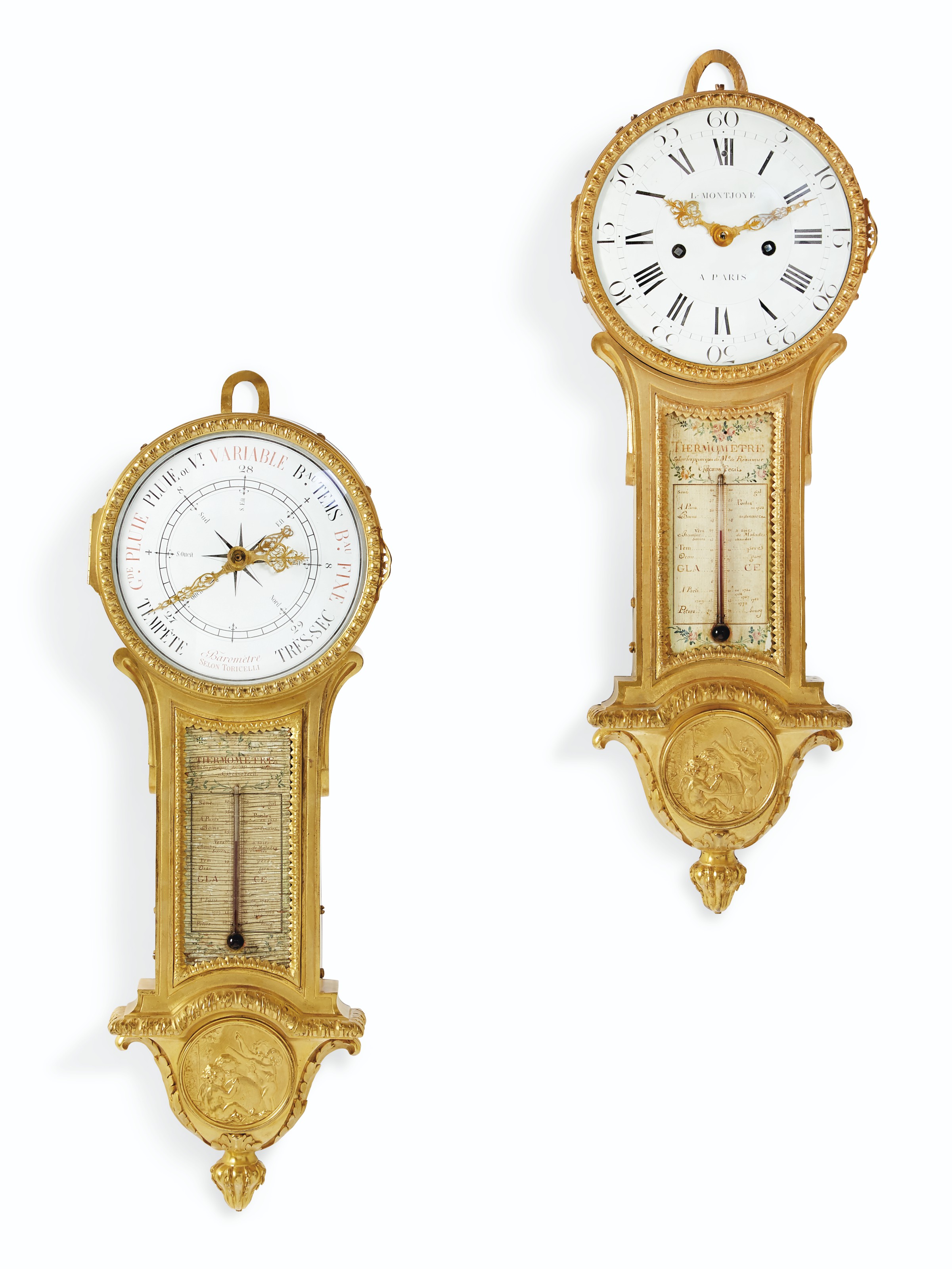 A Louis Xvi Matched Ormolu Clock And Companion Barometer Circa 1775 The Barometer Formerly Fitted As A Clock Christie S According to one source, its proper name was a jibert cathcode troisieme timepiece. a louis xvi matched ormolu clock and companion barometer