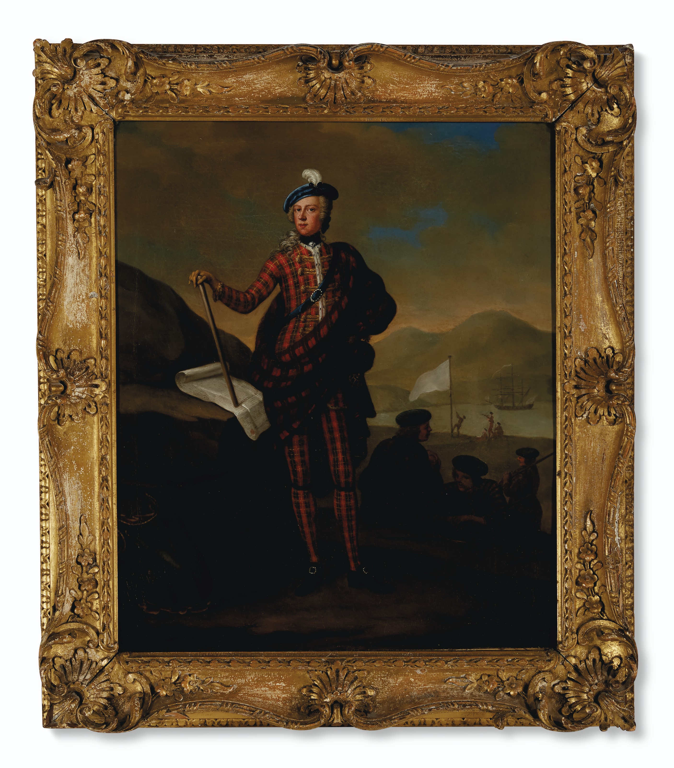prince and son depicted by portrait painter