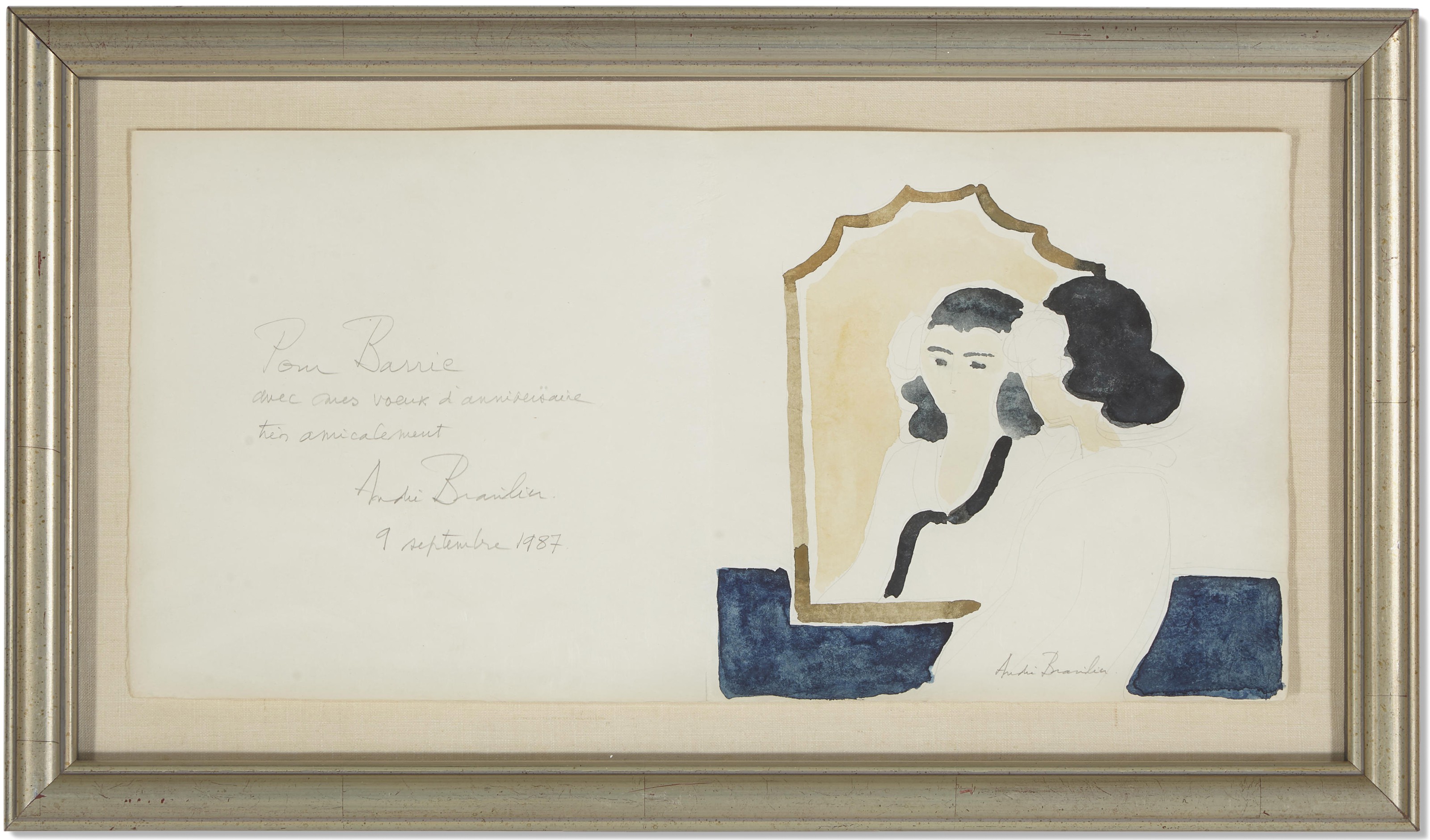 Andre Brasilier French B 1929 Woman In A Mirror Christie S
