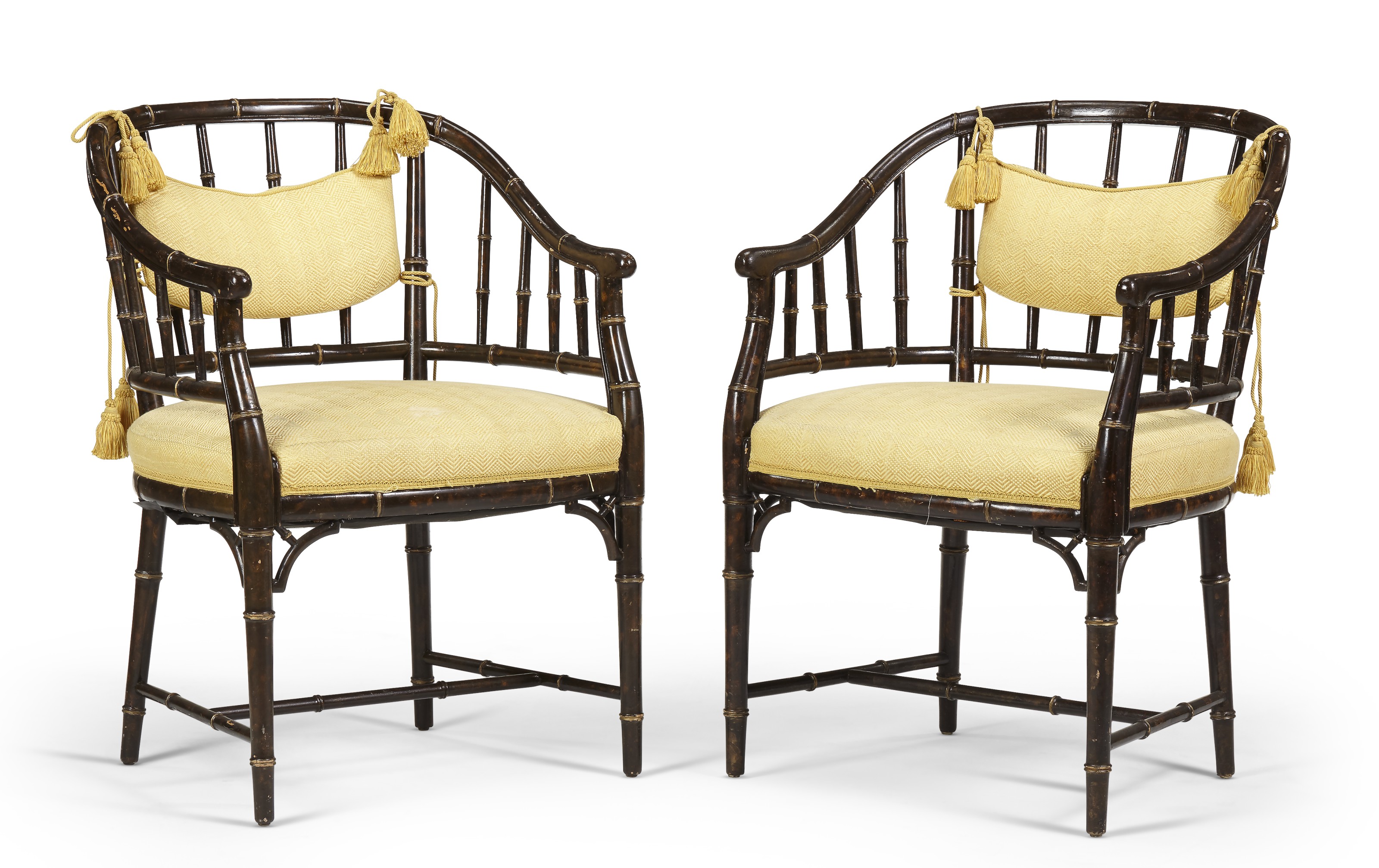 PAIR OF ENGLISH TUB CHAIRS, SECOND HALF 20TH CENTURY Christie’s