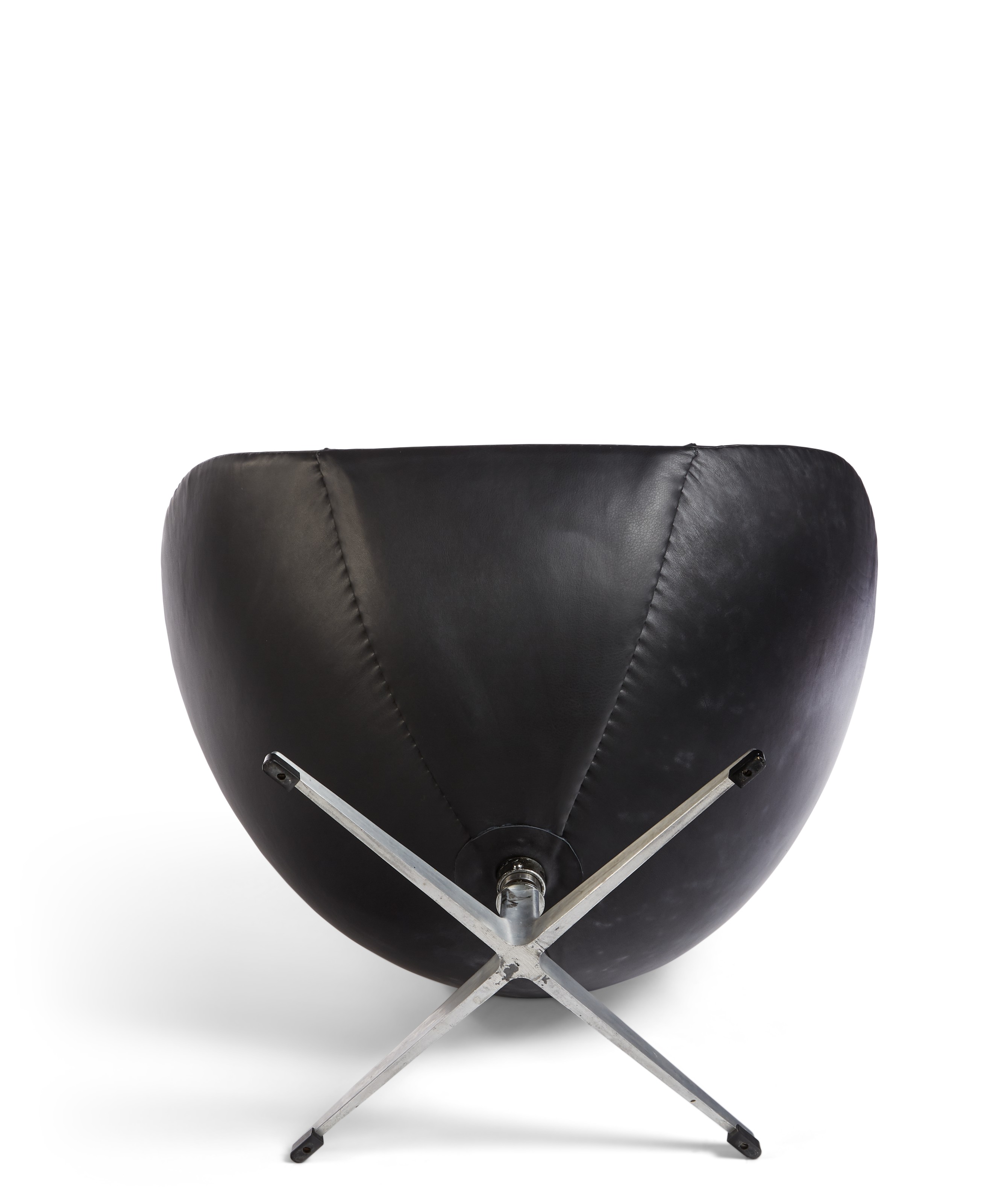 leather egg chair with ottoman on Arne Jacobsen 1902 1971 Aluminum And Leather Egg Chair And Ottoman Designed 1958 Christie S