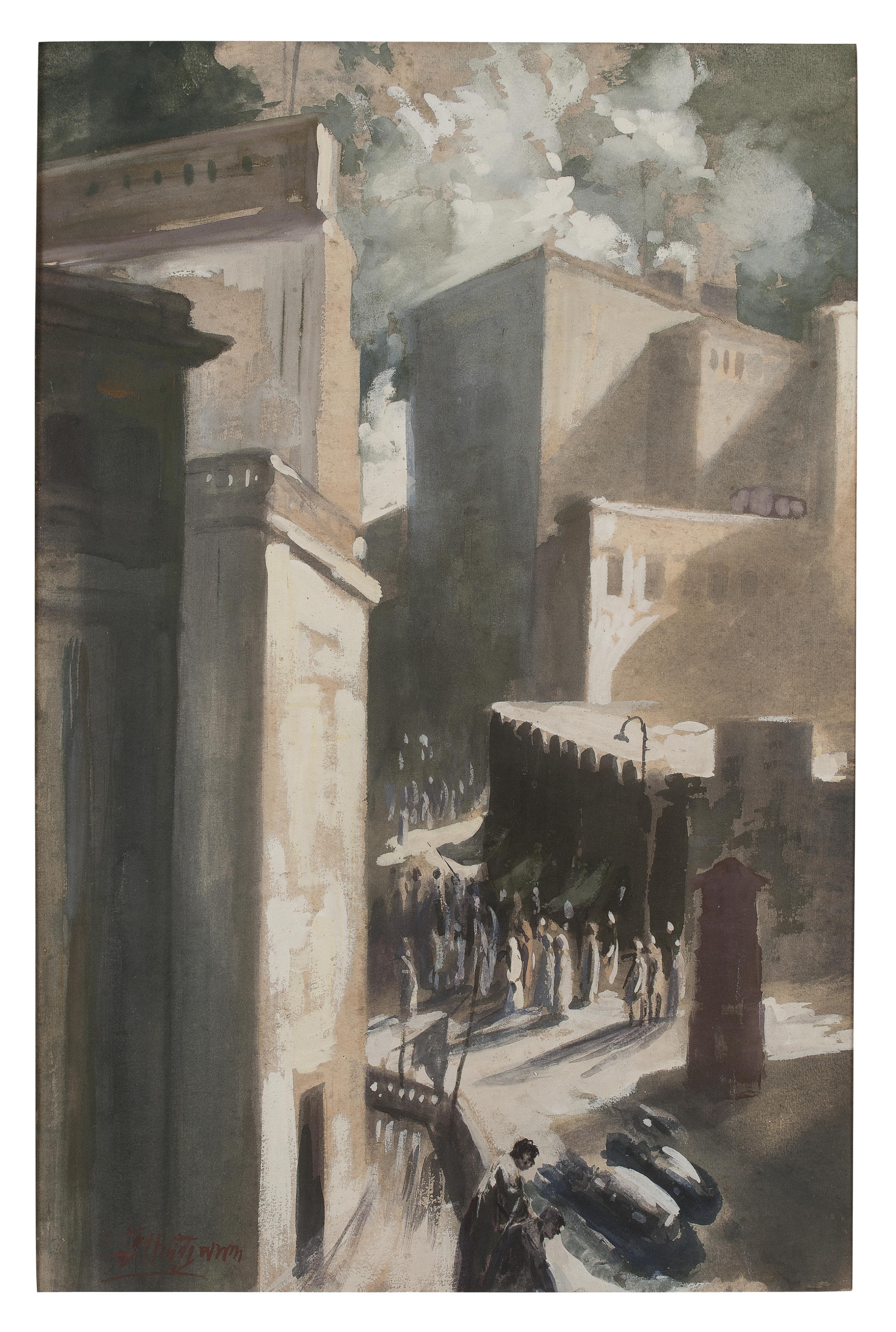 DEVI PRASAD ROY CHOWDHURY (1899-1975), Untitled (Winter Morning ...