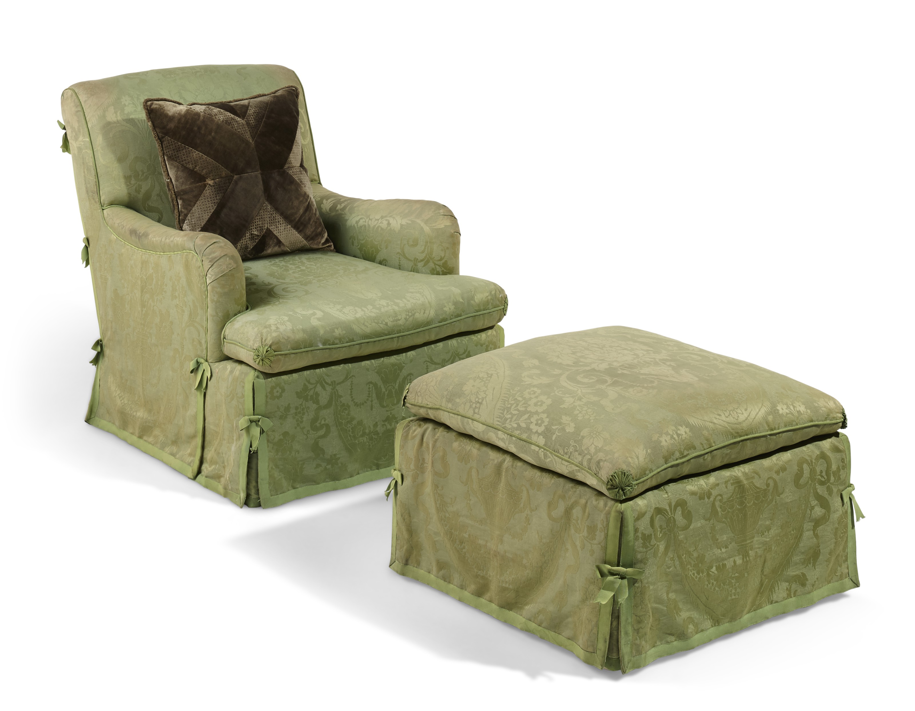 Silk upholstered chair deals