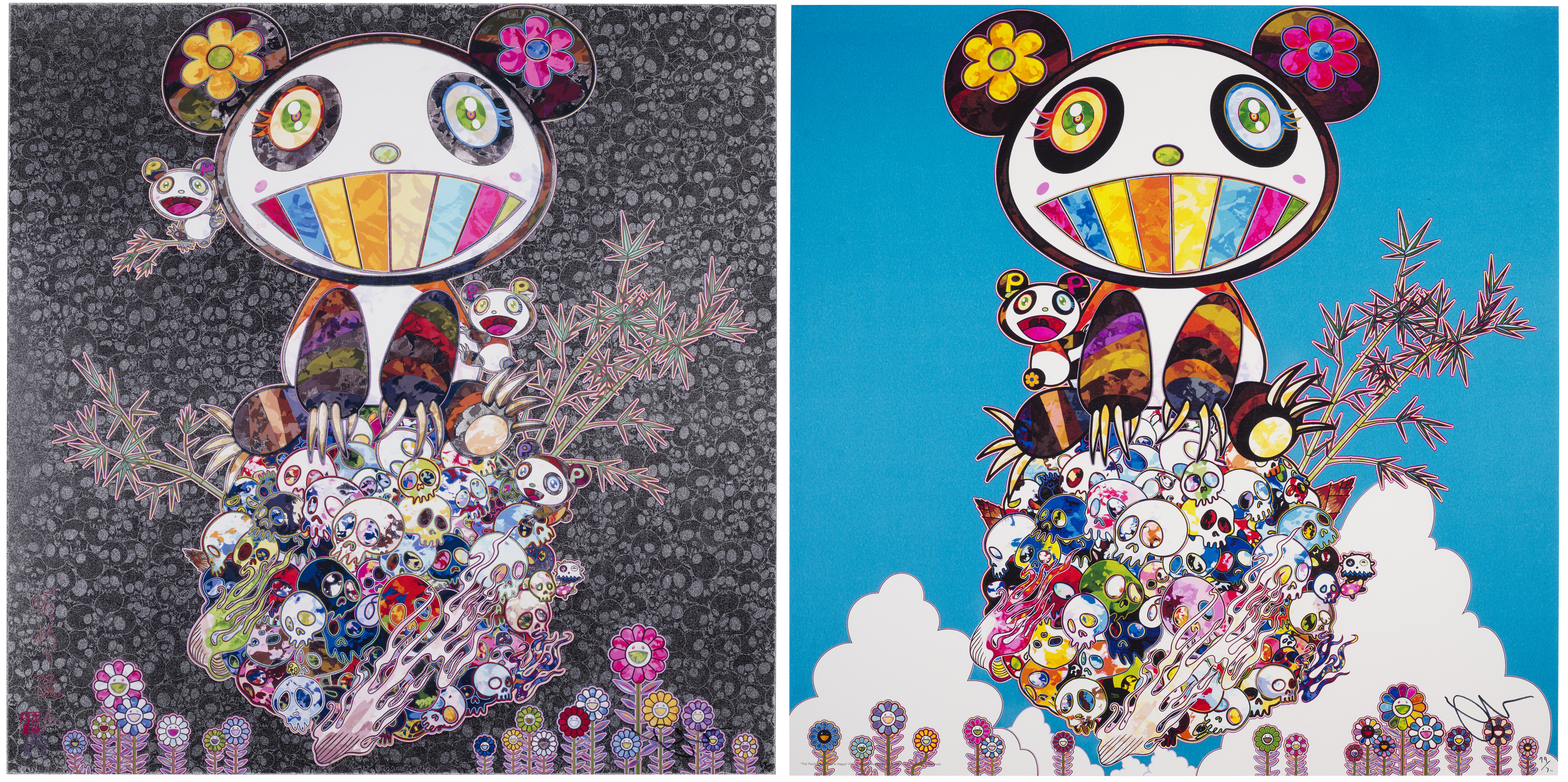 TAKASHI MURAKAMI (B. 1962), Panda and Panda Cubs; & The Pandas Say 