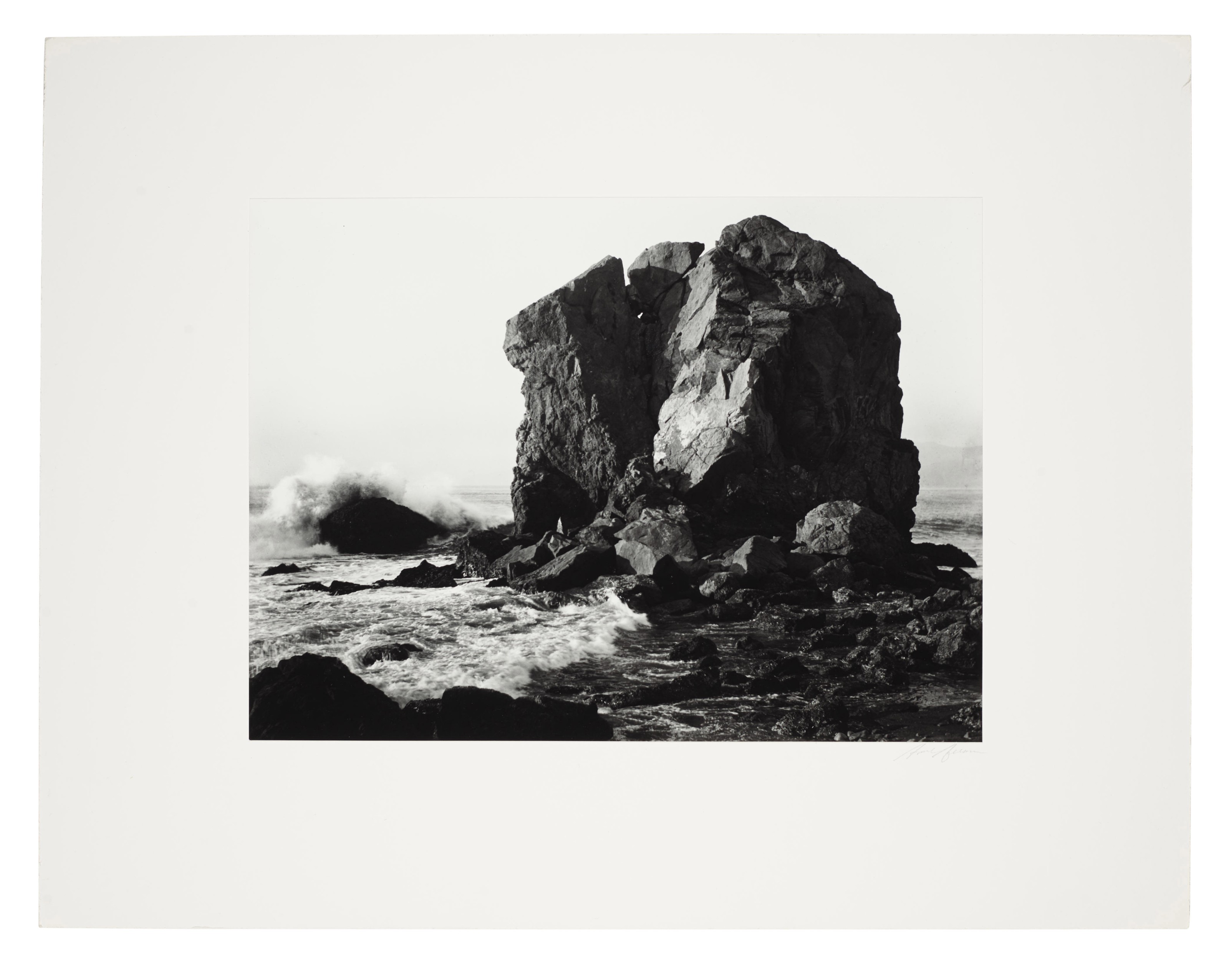 ANSEL ADAMS (1902–1984), Helmet Rock, Land's End, San Francisco, c